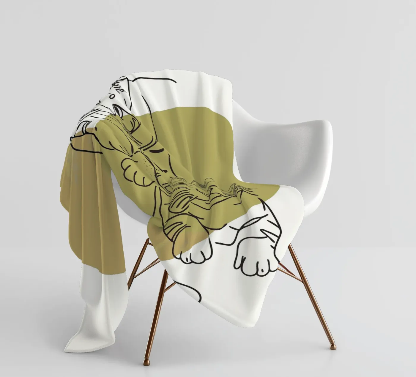 Two Kittens fleece blanket by RELAXING TOUCH