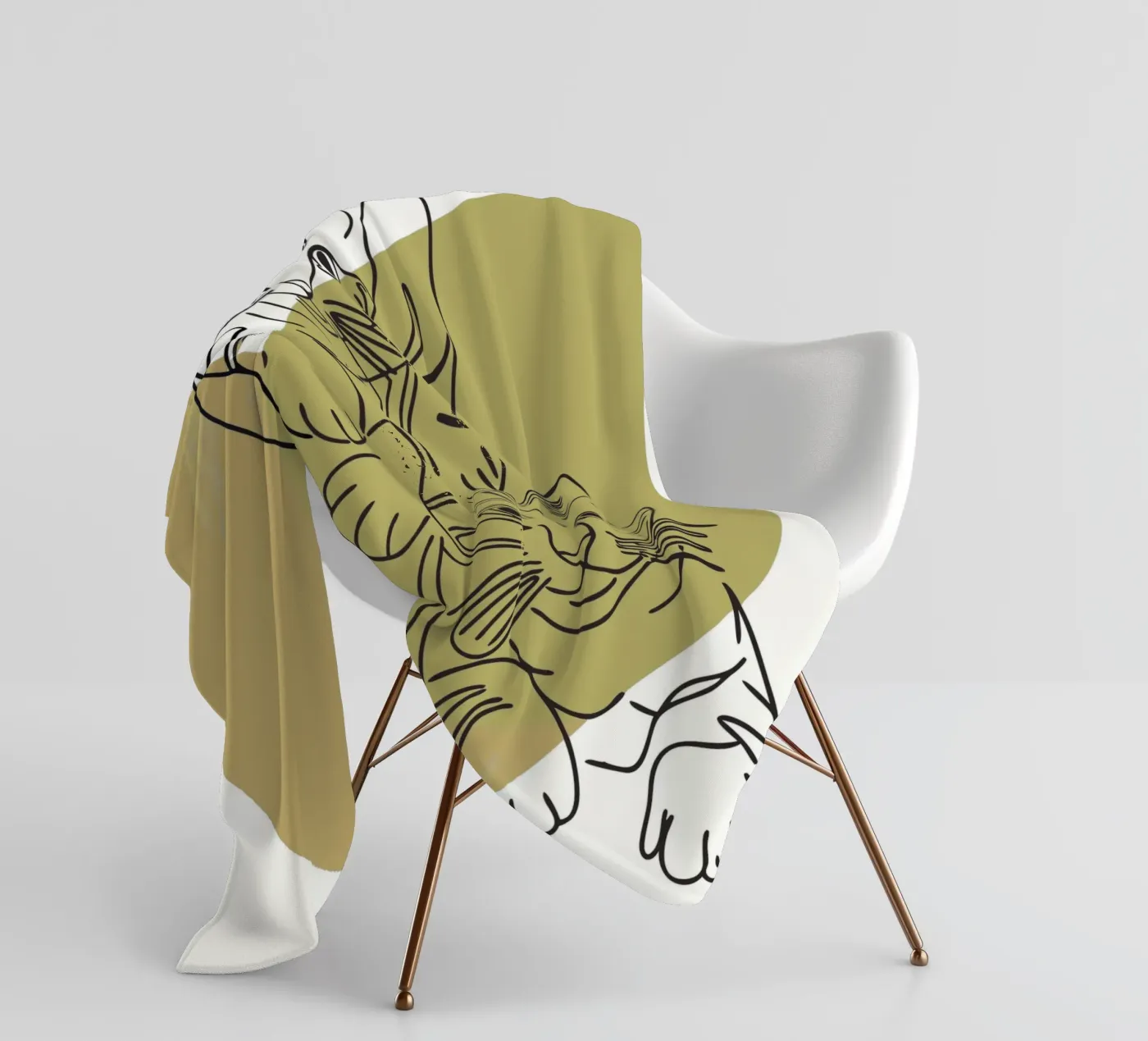 Two Kittens fleece blanket by RELAXING TOUCH