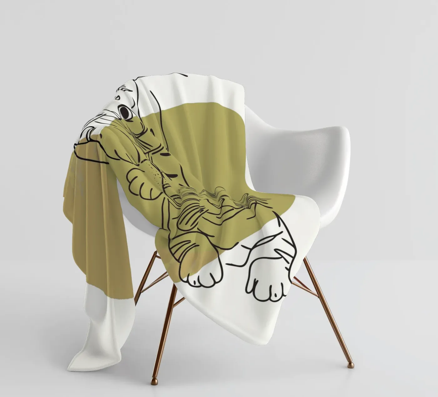 Two Kittens fleece blanket by RELAXING TOUCH