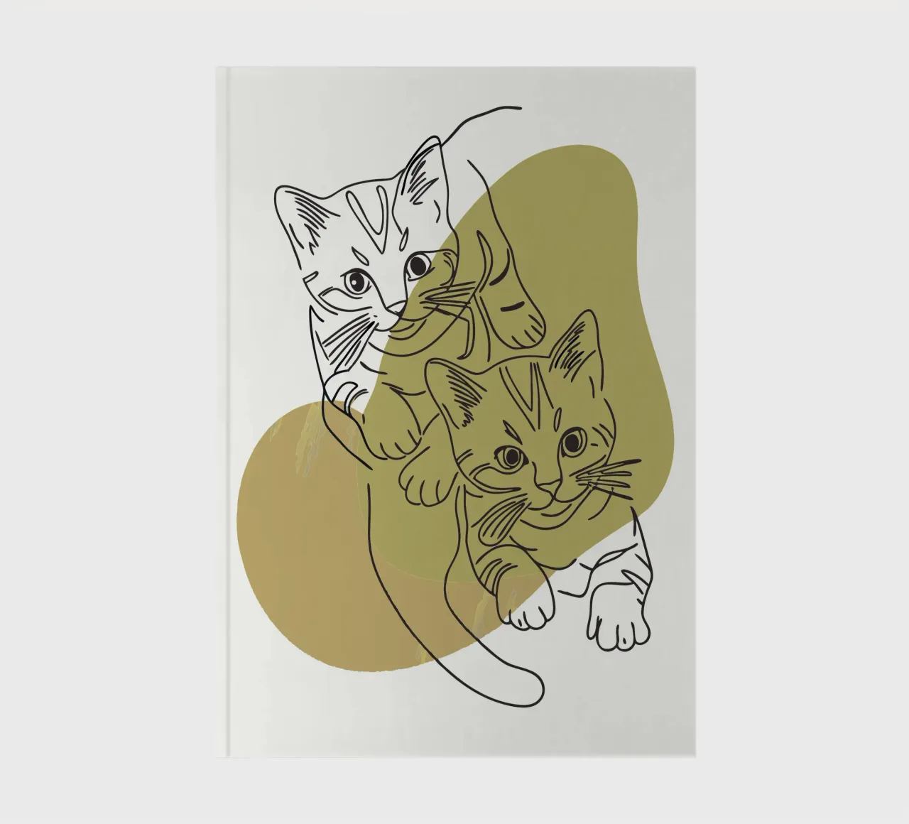 Two Kittens notebook by RELAXING TOUCH