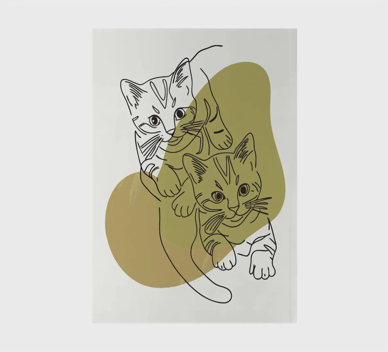 Two Kittens notebook by RELAXING TOUCH