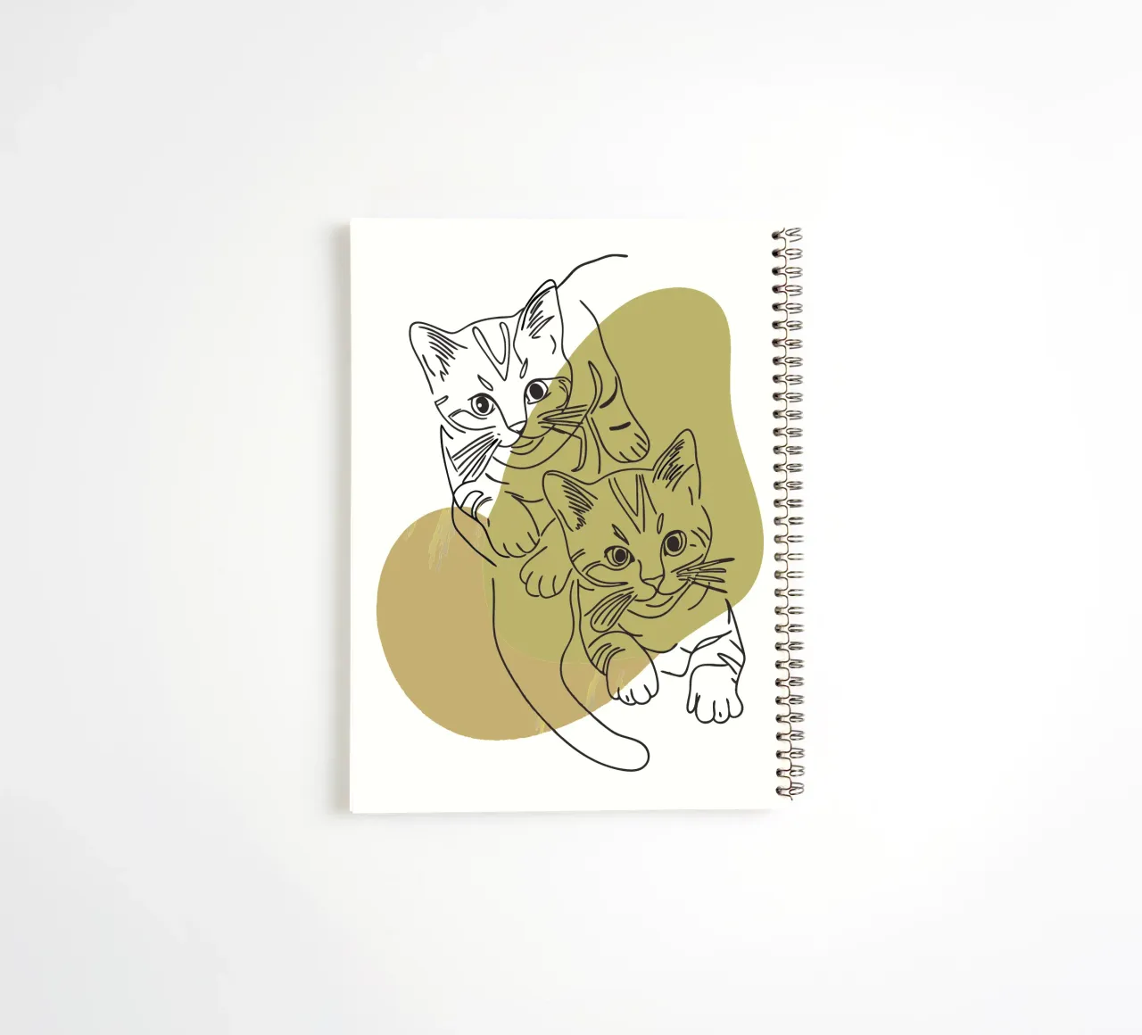 Two Kittens spiral notebook by RELAXING TOUCH