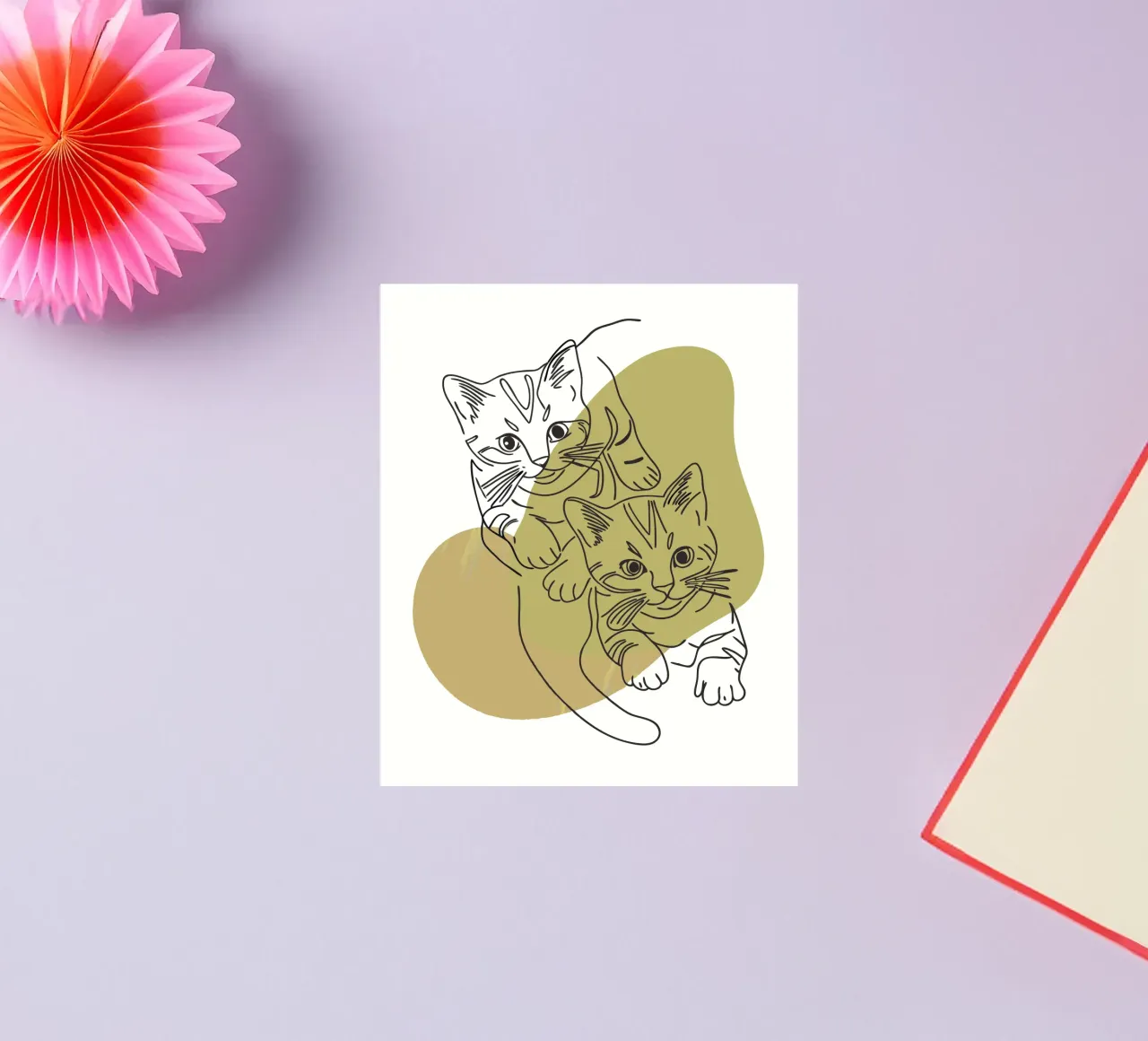 Zwei Kätzchen Sticker von RELAXING TOUCH