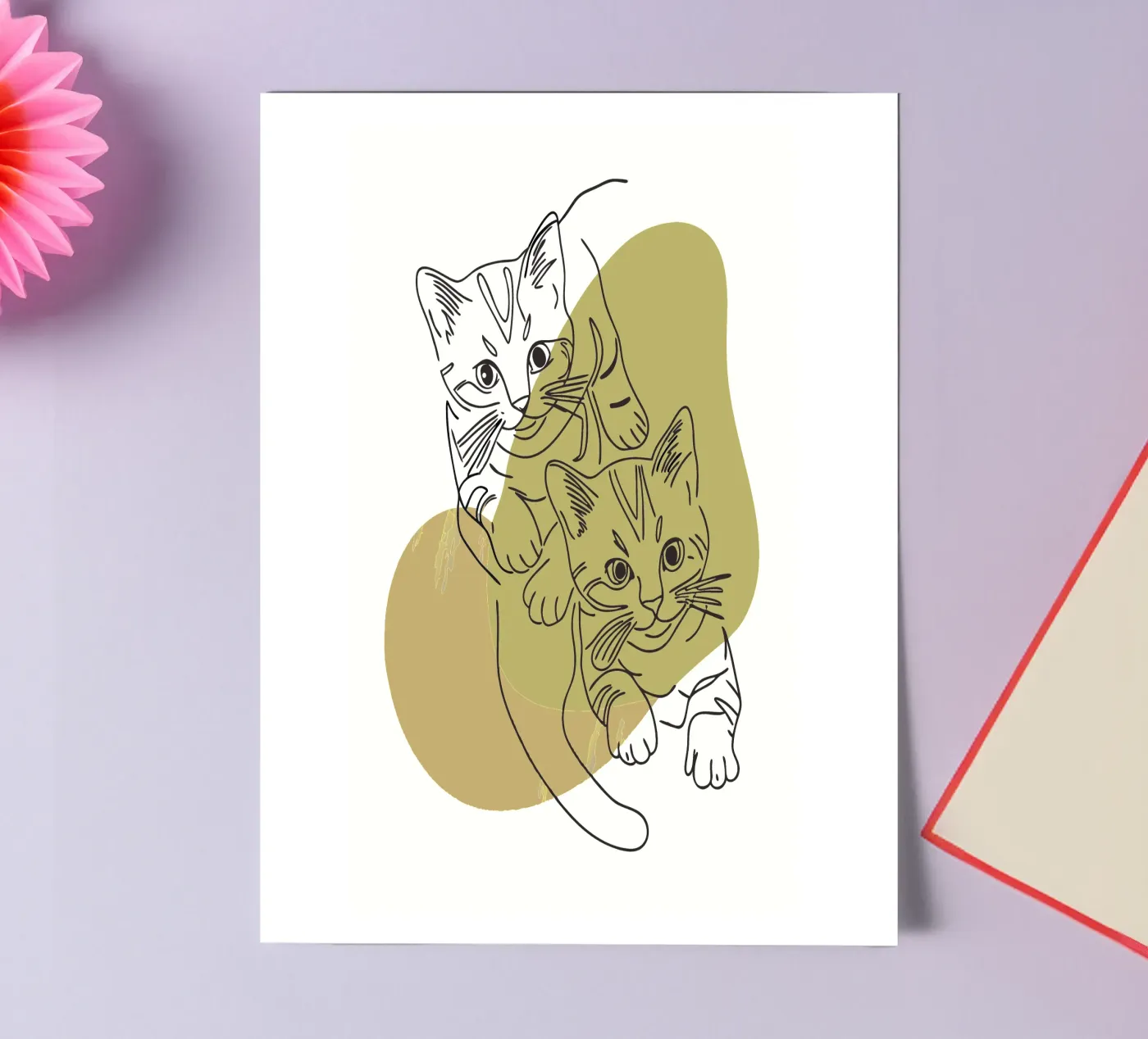 Two Kittens sticker sheet by RELAXING TOUCH