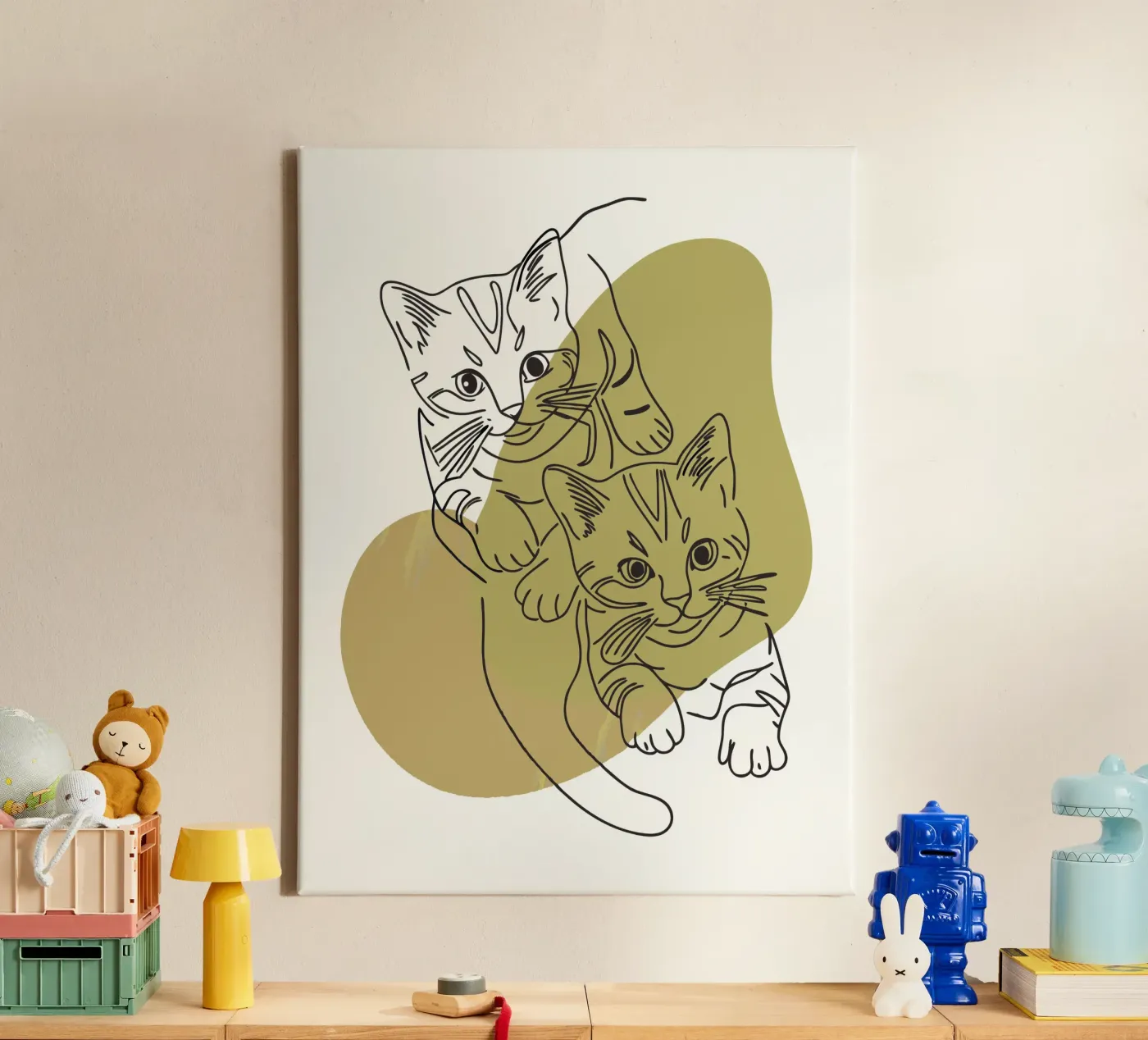 Two Kittens canvas by RELAXING TOUCH