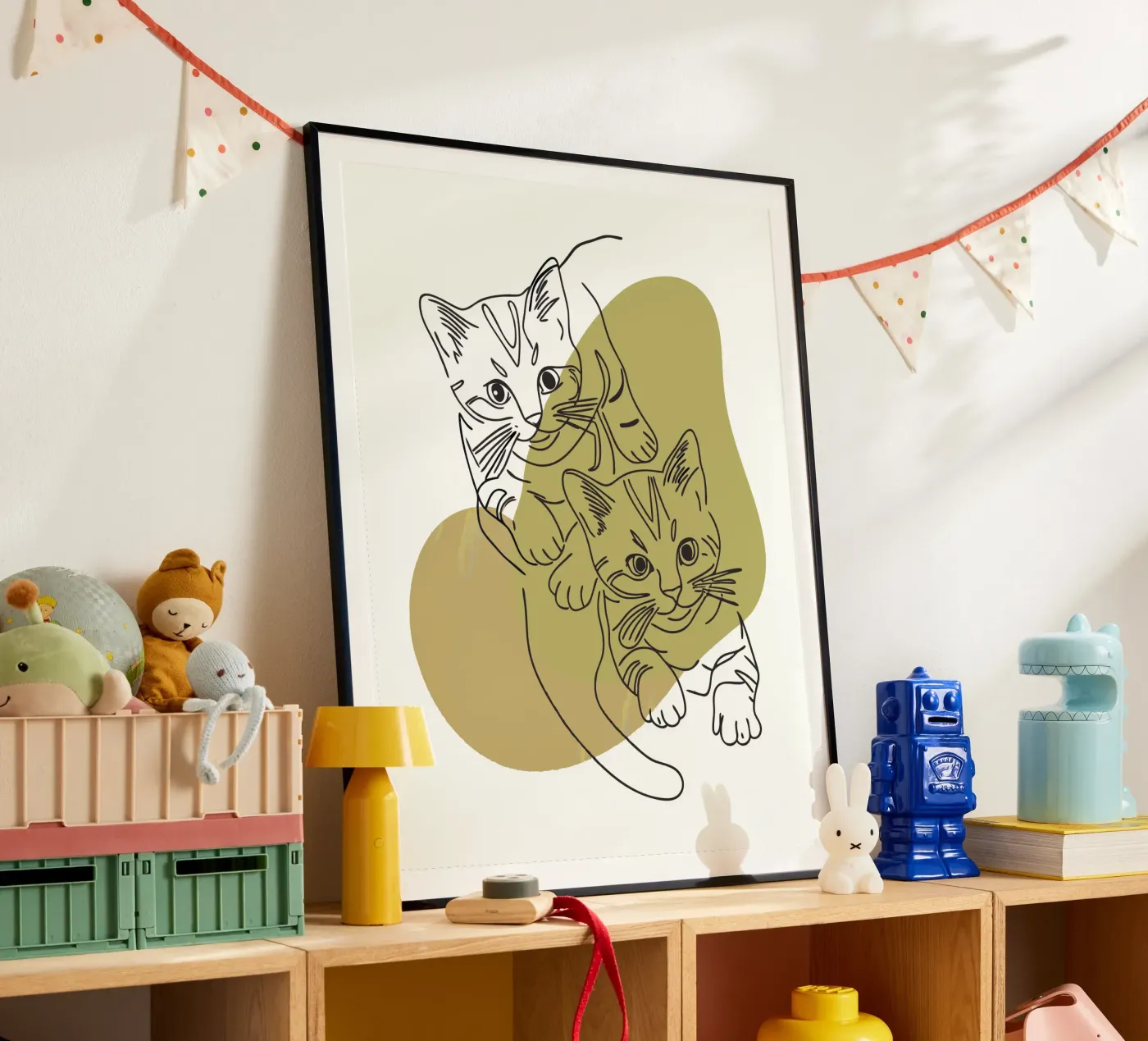Two Kittens poster by RELAXING TOUCH