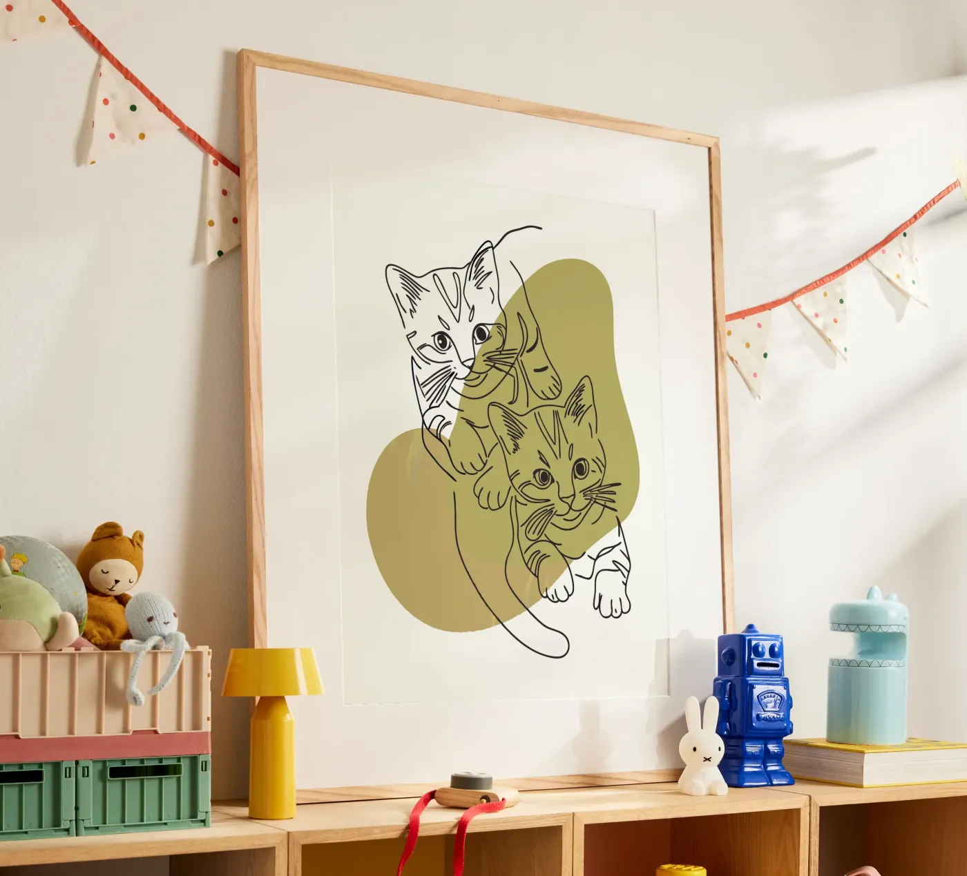 Two Kittens poster by RELAXING TOUCH