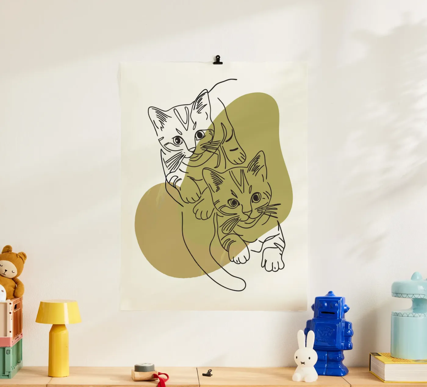 Two Kittens poster by RELAXING TOUCH