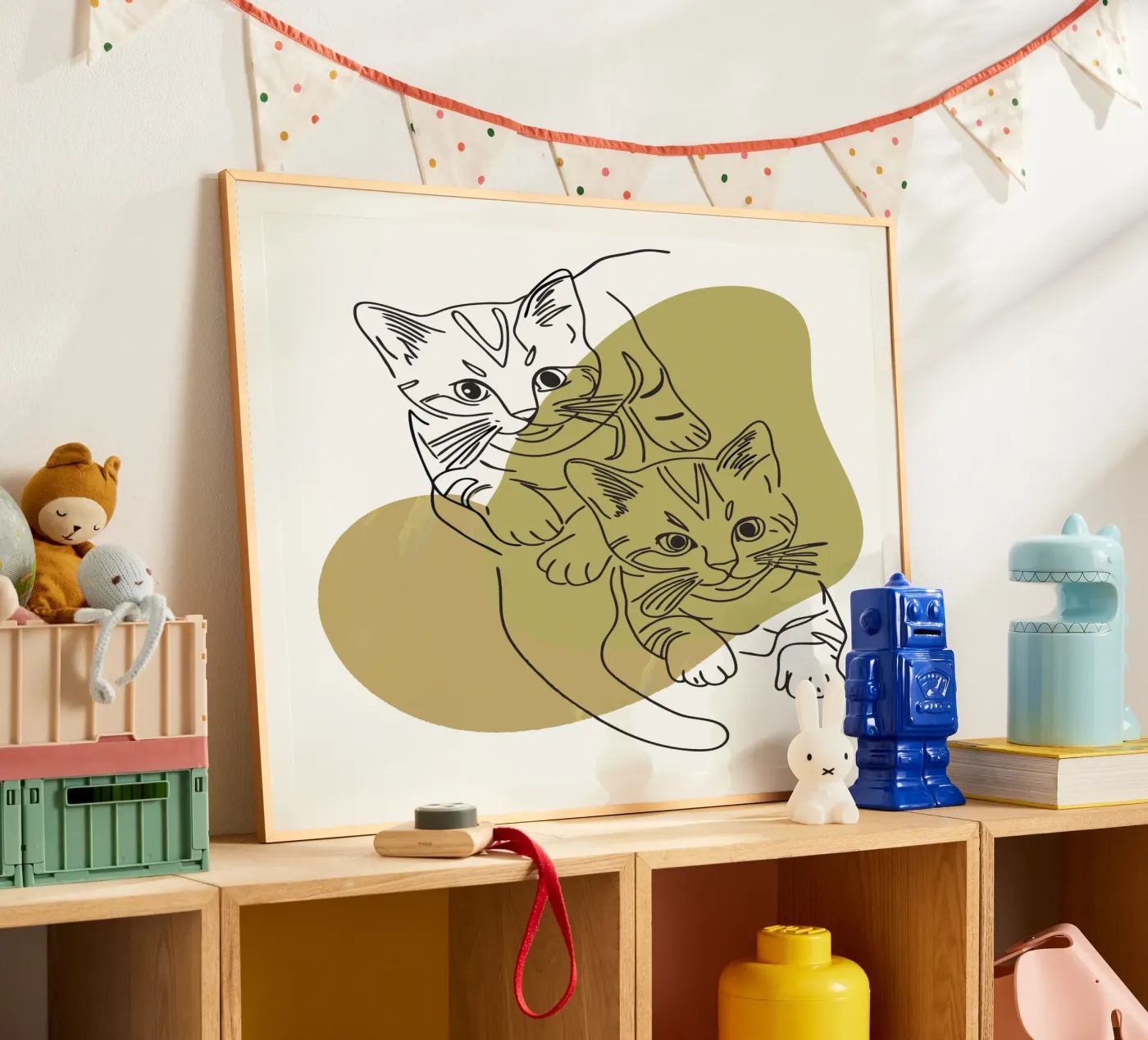 Two Kittens poster by RELAXING TOUCH