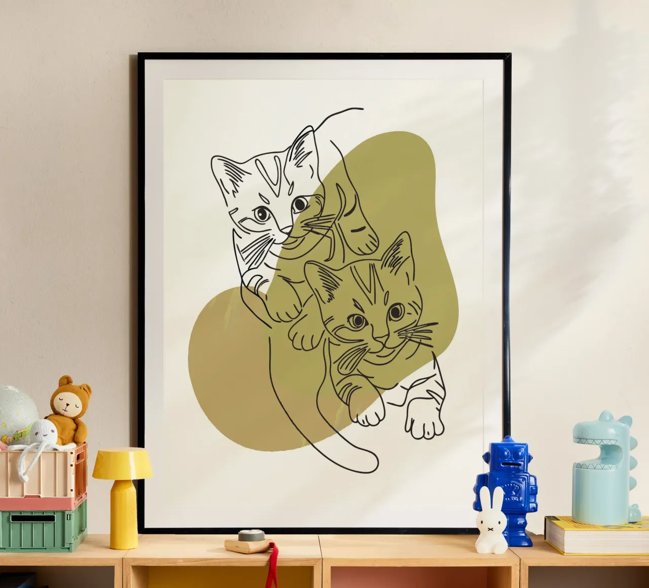 Two Kittens poster by RELAXING TOUCH