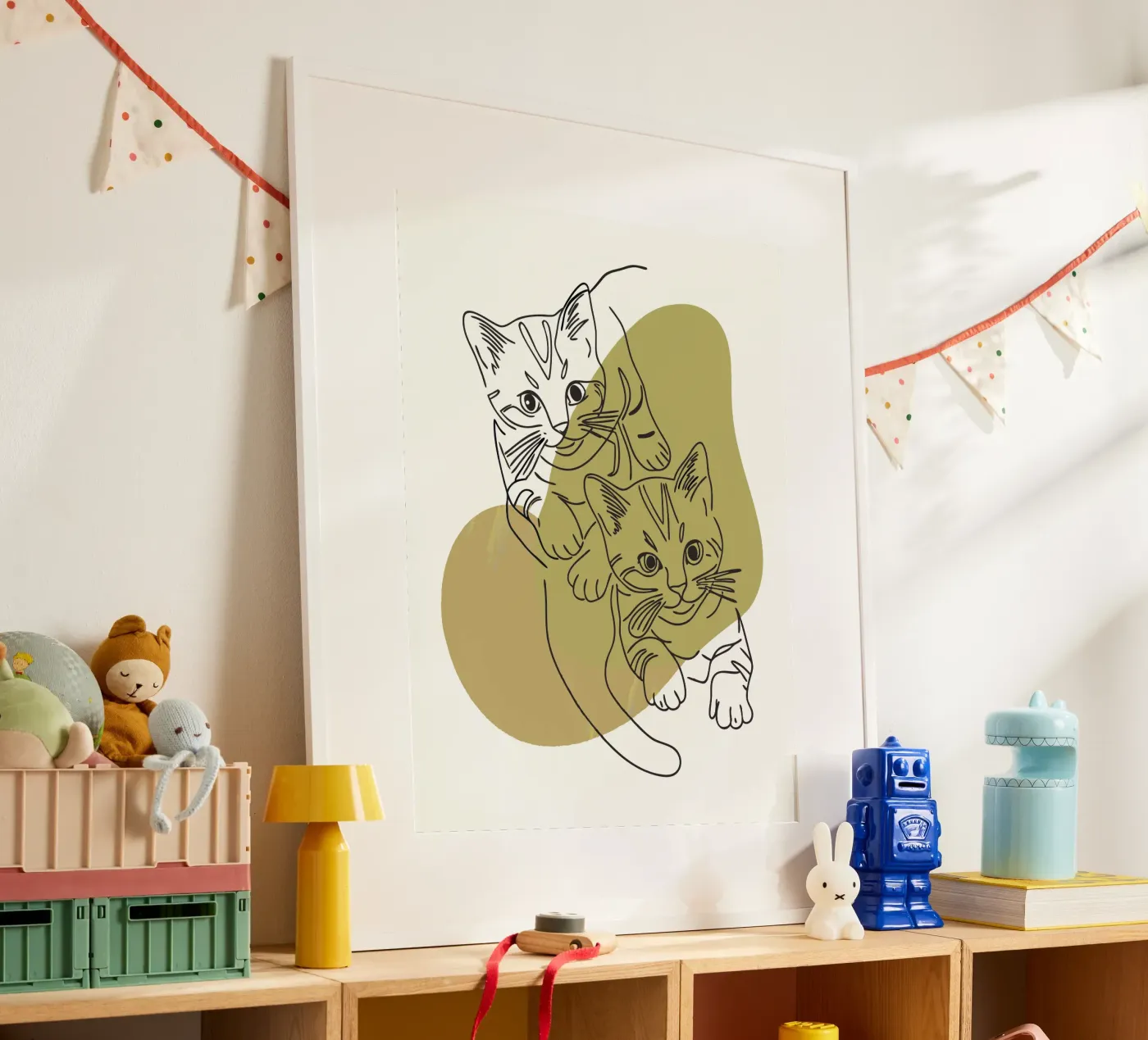 Two Kittens poster by RELAXING TOUCH