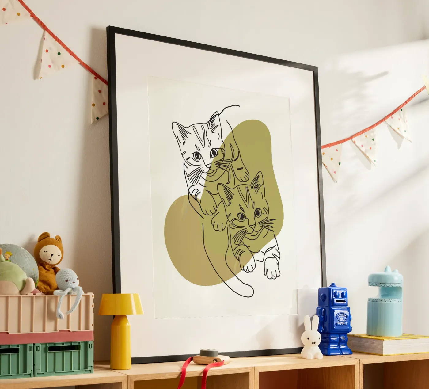 Two Kittens poster by RELAXING TOUCH