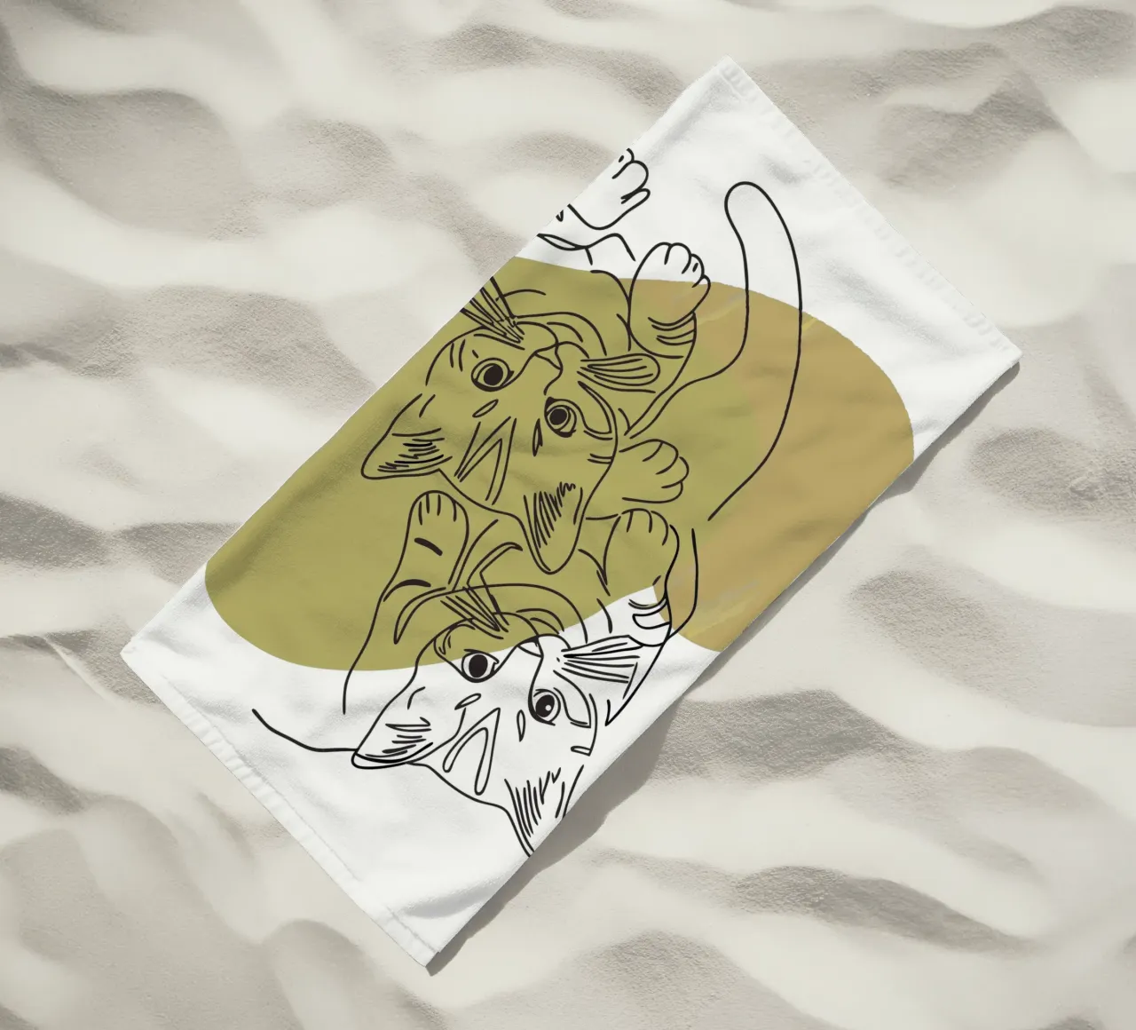 Due gattini telo mare da RELAXING TOUCH