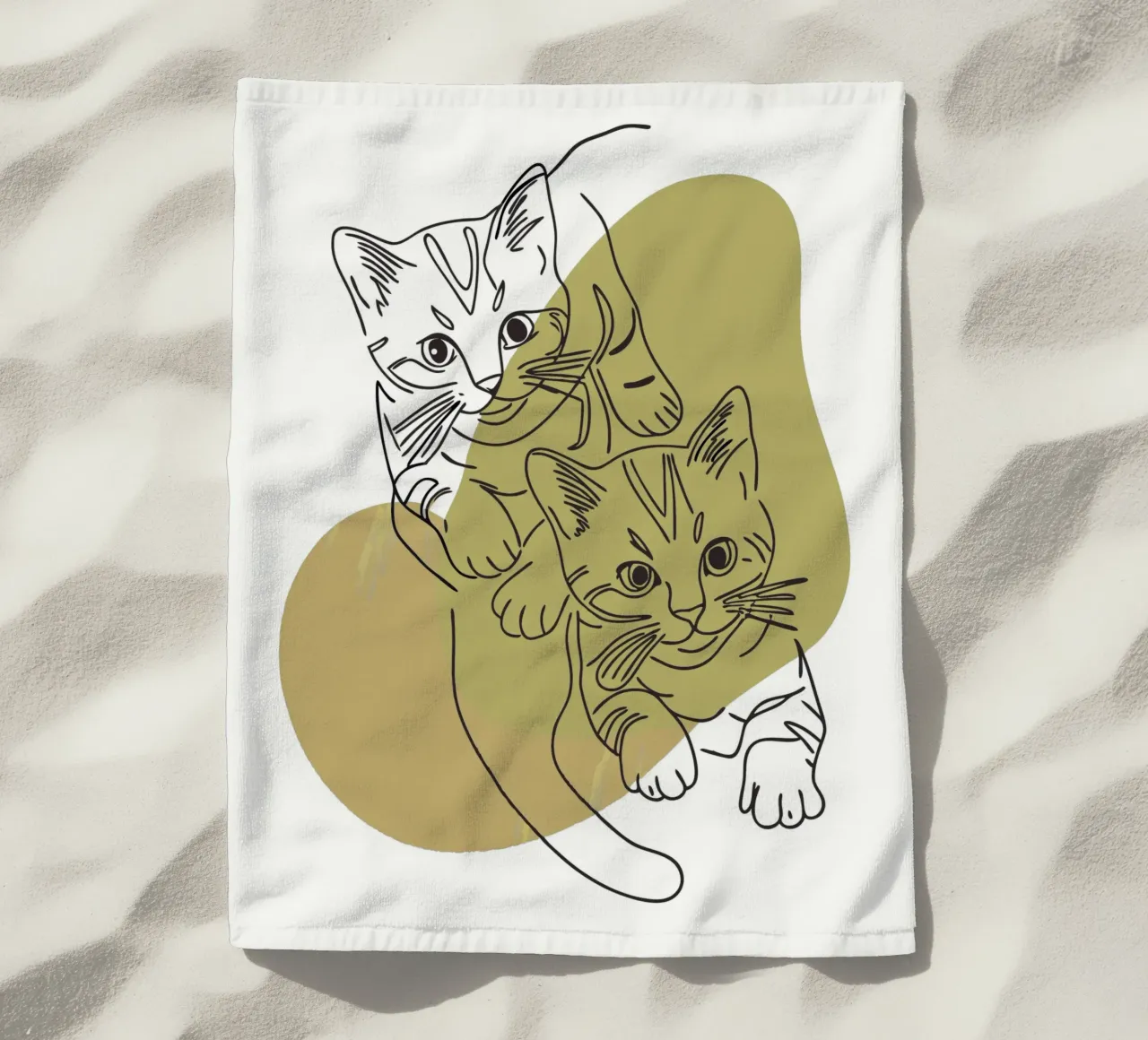 Due gattini telo mare da RELAXING TOUCH