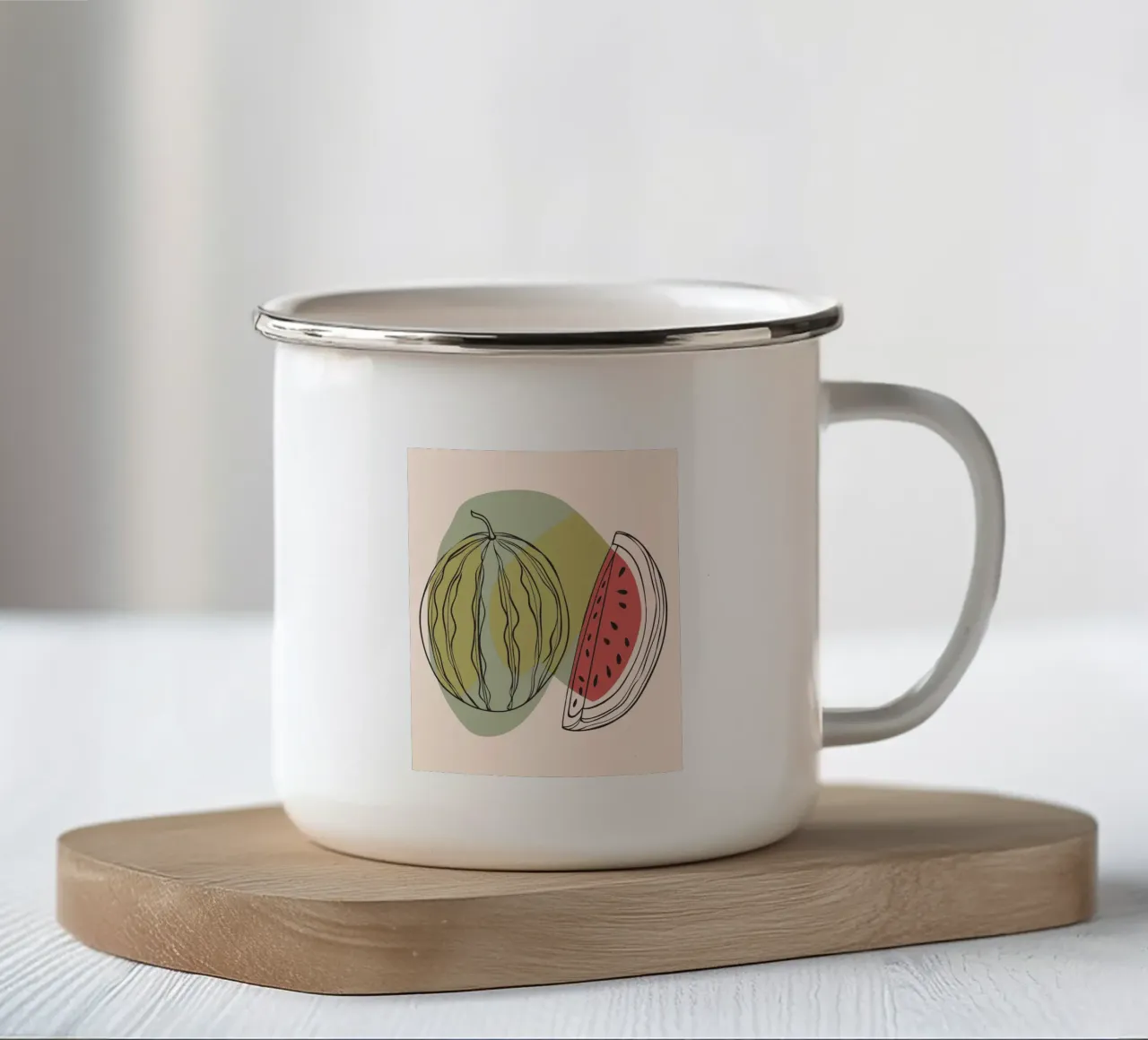 Anguria tazza in smalto da RELAXING TOUCH