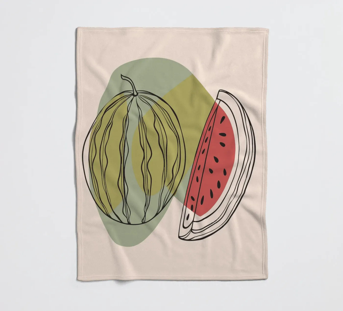 Watermelon Fleecedecke von RELAXING TOUCH