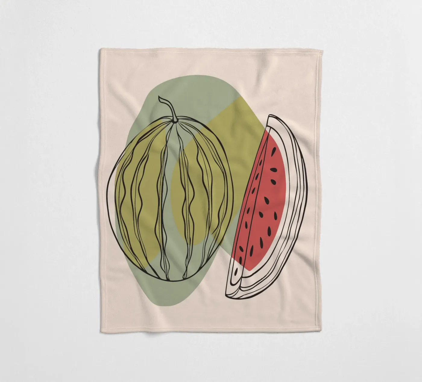 Watermelon Fleecedecke von RELAXING TOUCH