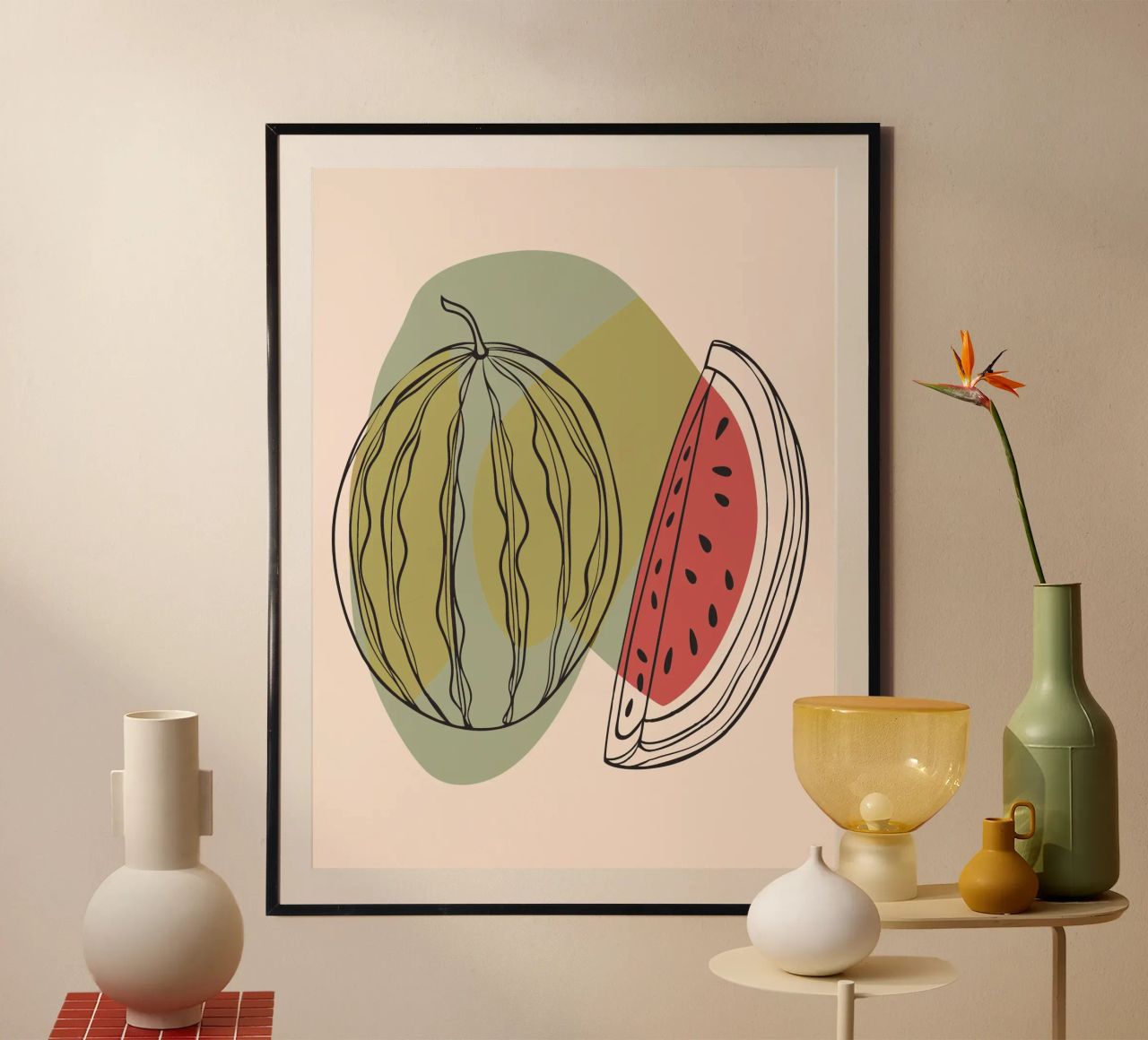 Watermelon poster by RELAXING TOUCH