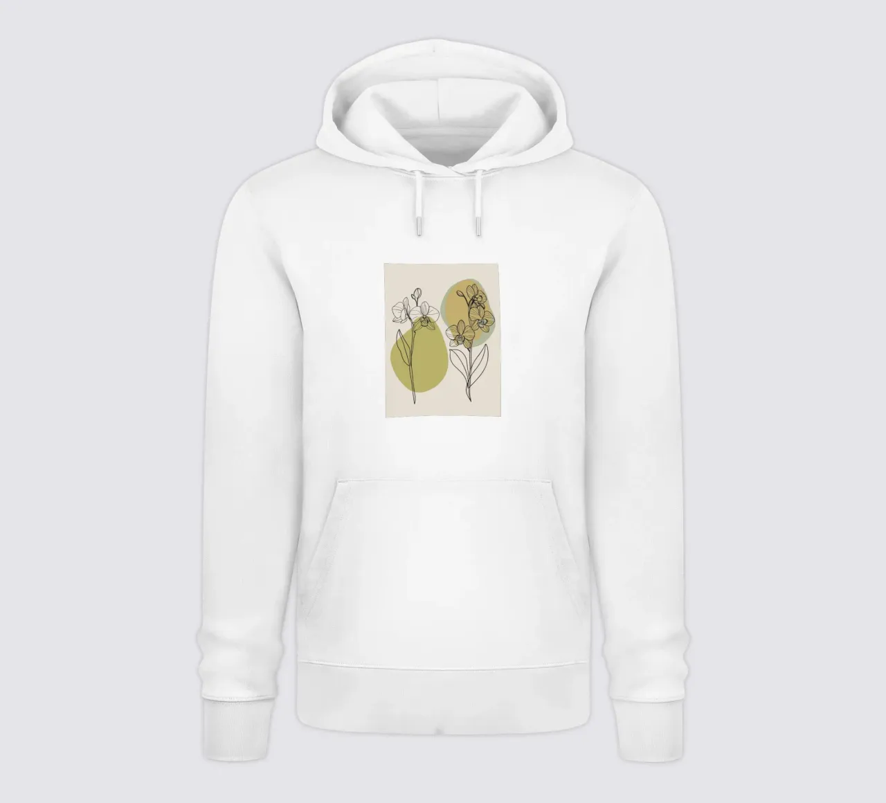 Due fiori di orchidea felpa con cappuccio da RELAXING TOUCH