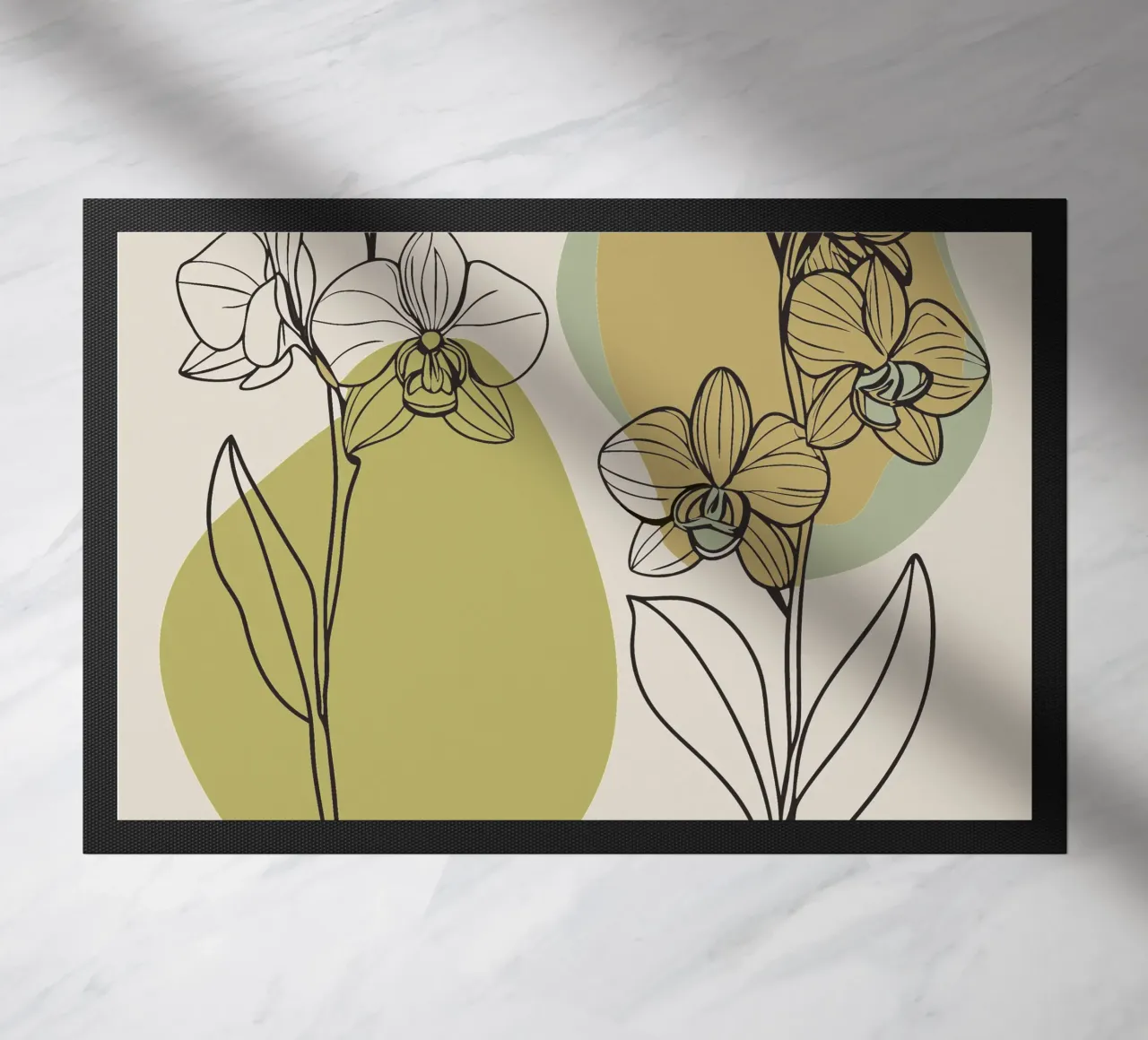 Due fiori di orchidea zerbino da RELAXING TOUCH