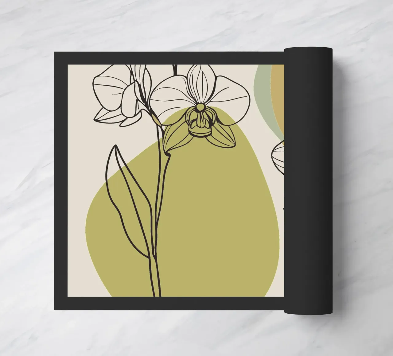 Due fiori di orchidea zerbino da RELAXING TOUCH