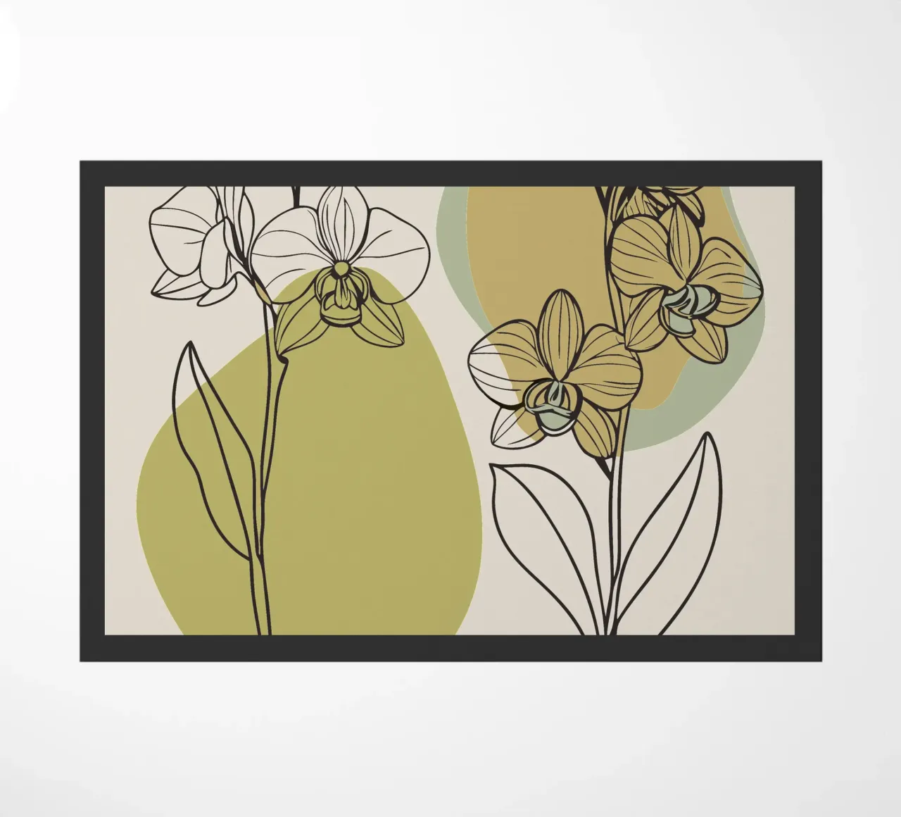 Due fiori di orchidea zerbino da RELAXING TOUCH