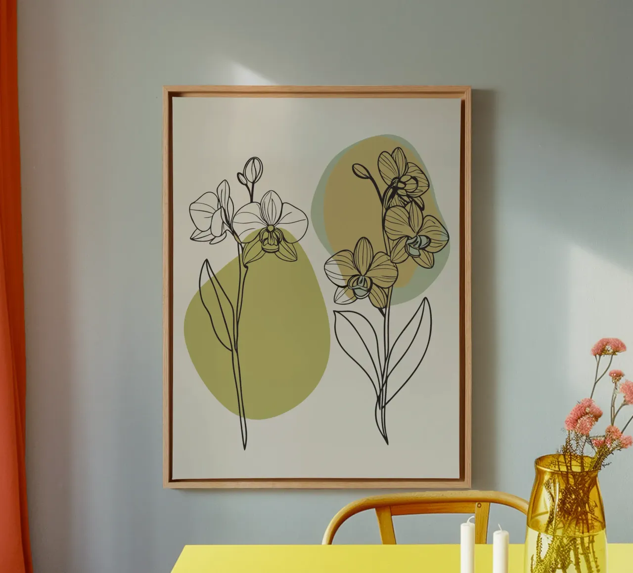 Due fiori di orchidea tela da RELAXING TOUCH