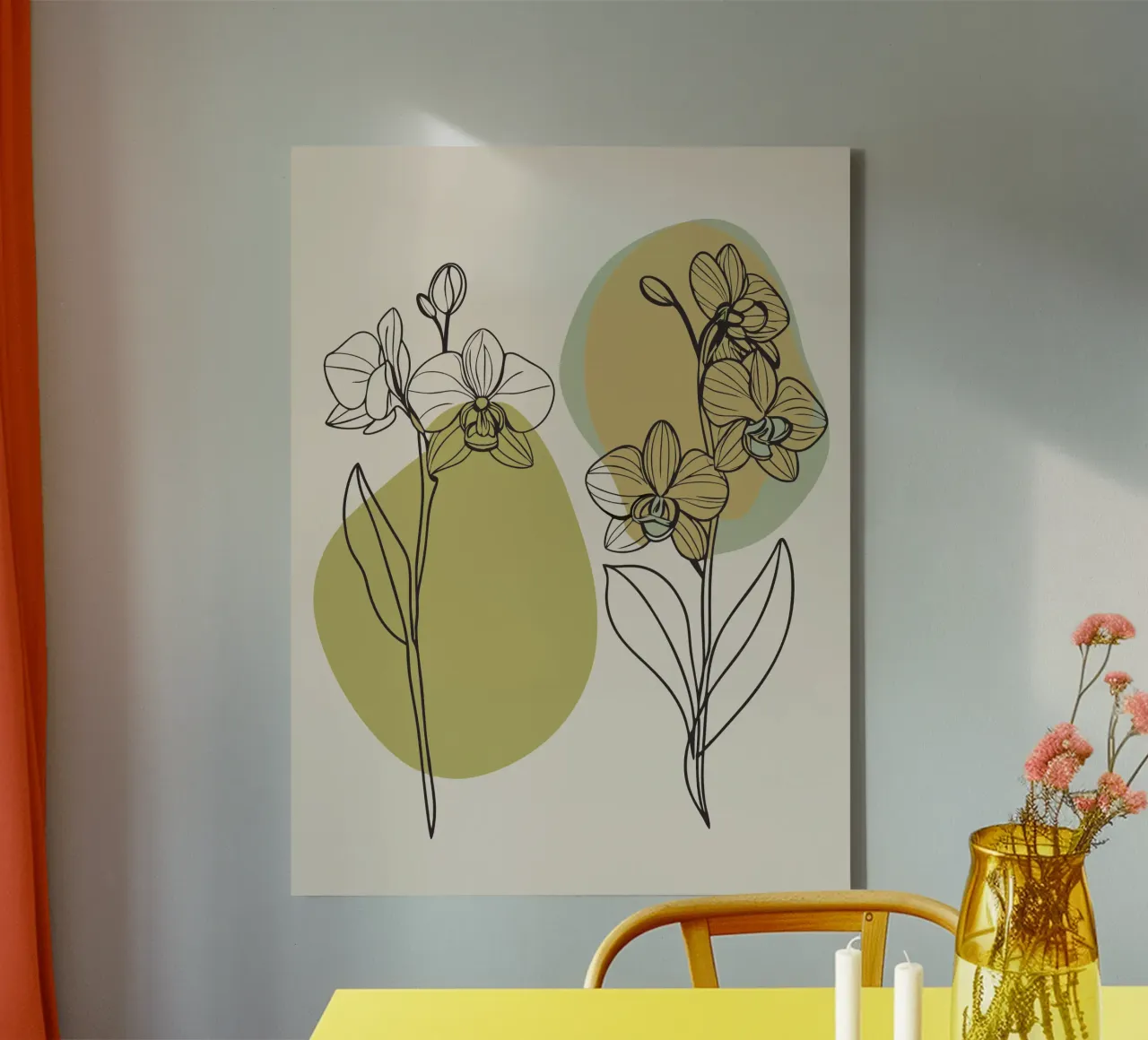 Due fiori di orchidea tela da RELAXING TOUCH