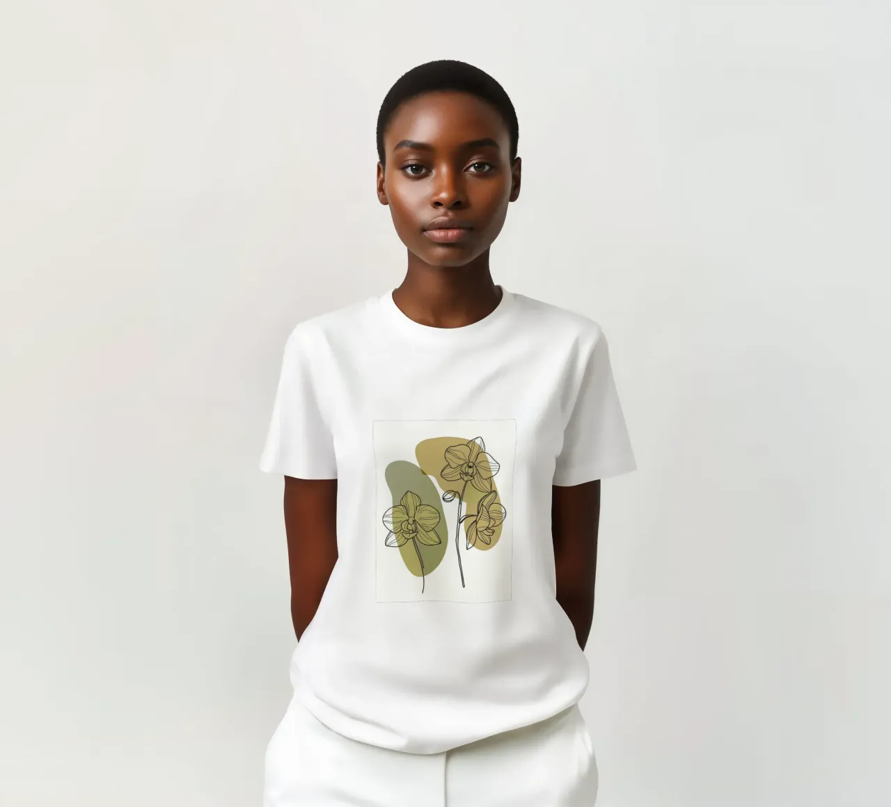 Due fiori di orchidea t-shirt da RELAXING TOUCH