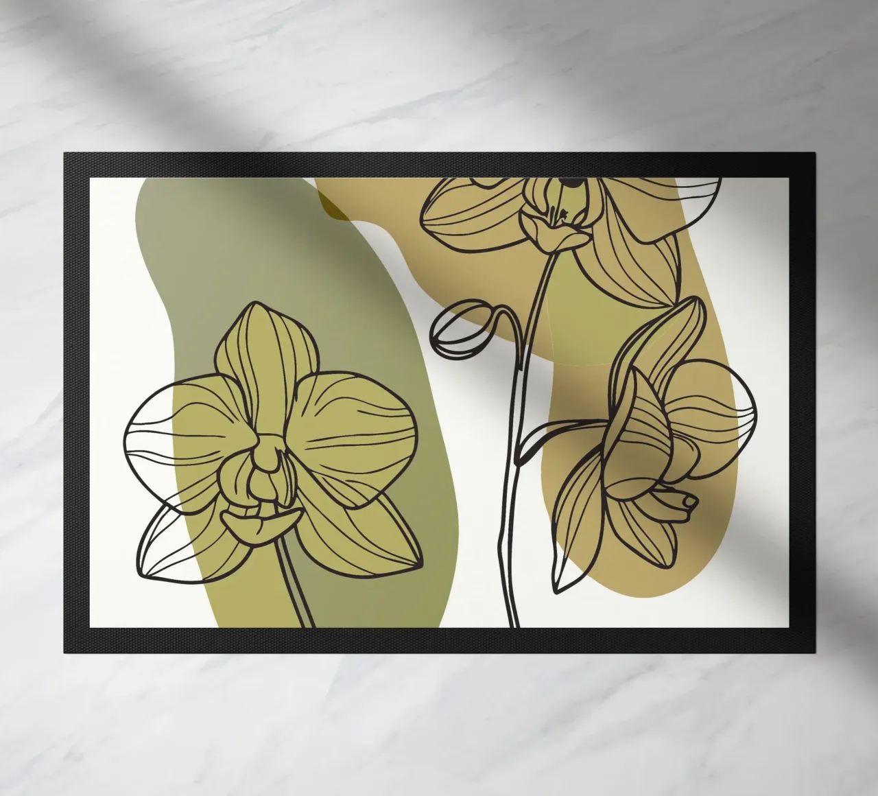 Due fiori di orchidea zerbino da RELAXING TOUCH