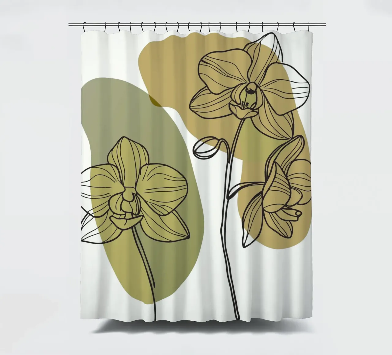 Due fiori di orchidea tenda da doccia da RELAXING TOUCH