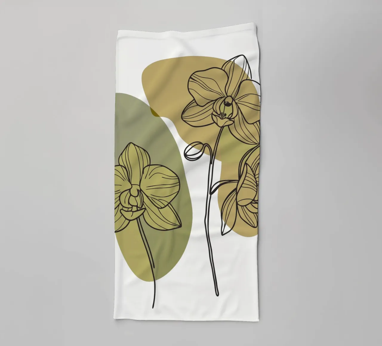 Due fiori di orchidea asciugamano da bagno da RELAXING TOUCH