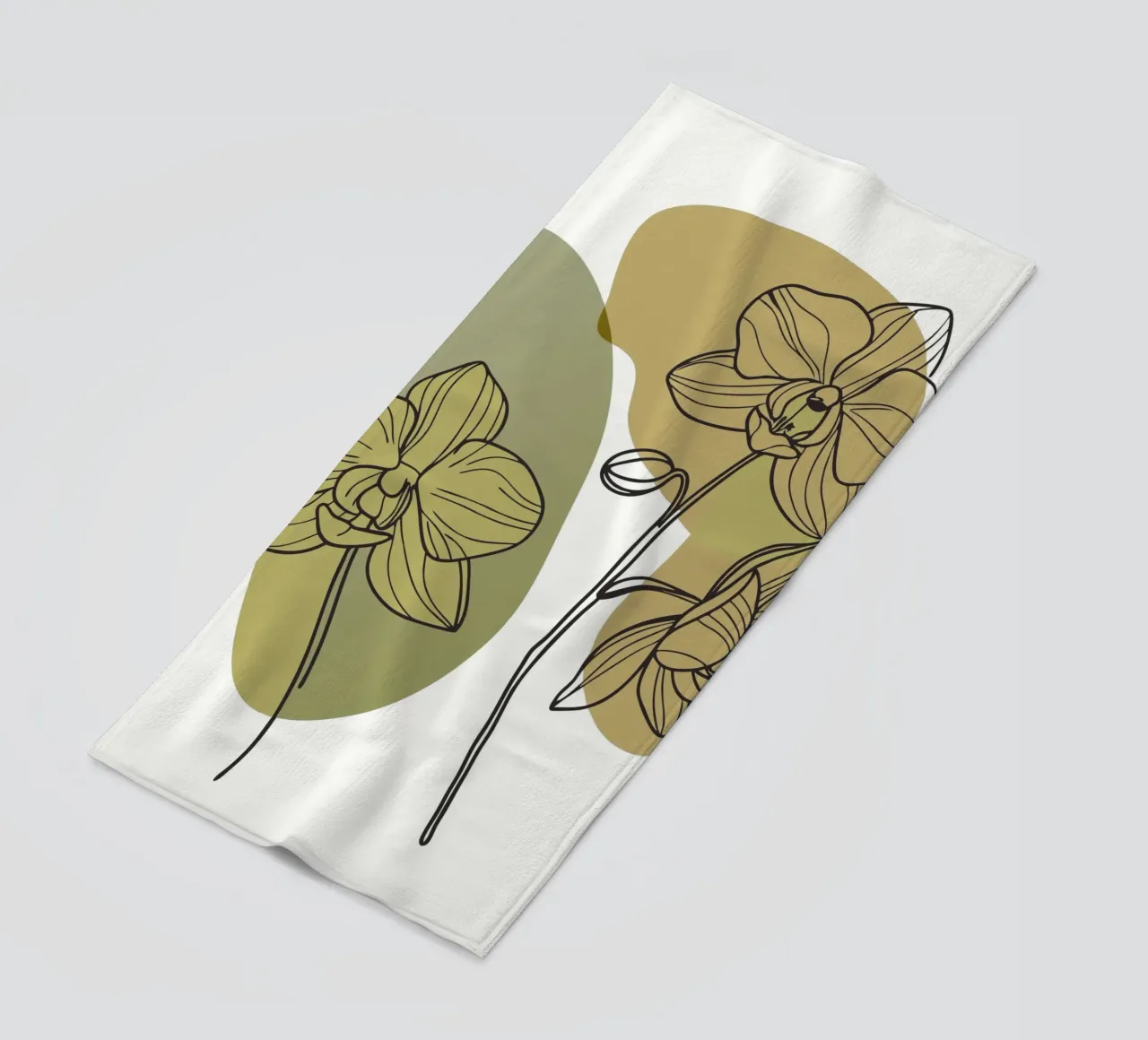 Due fiori di orchidea telo mare da RELAXING TOUCH