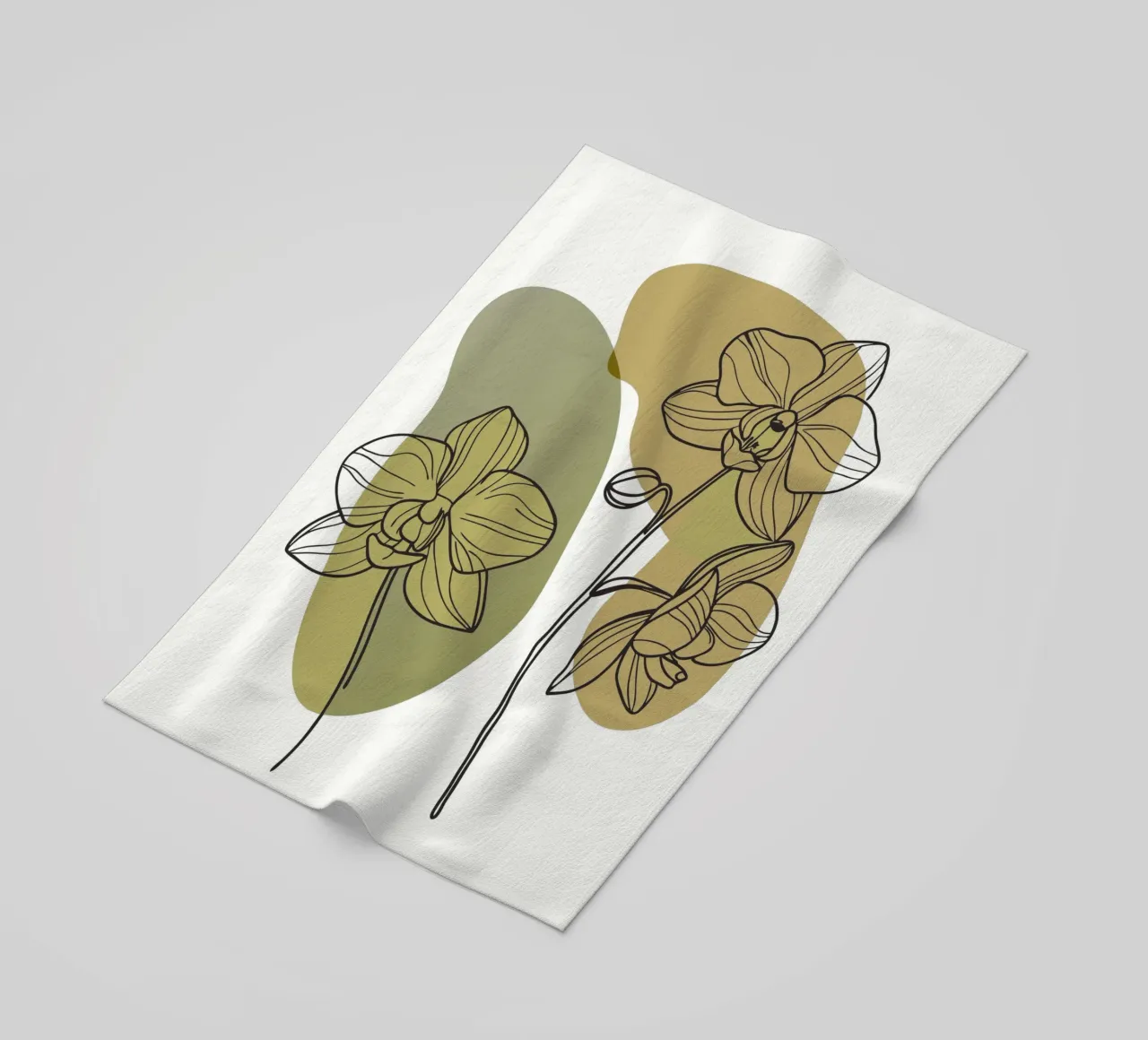 Due fiori di orchidea telo mare da RELAXING TOUCH