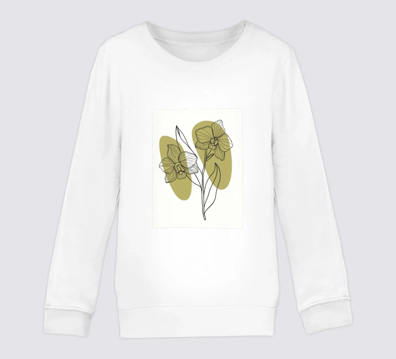 Fiore di orchidea felpa bambino da RELAXING TOUCH