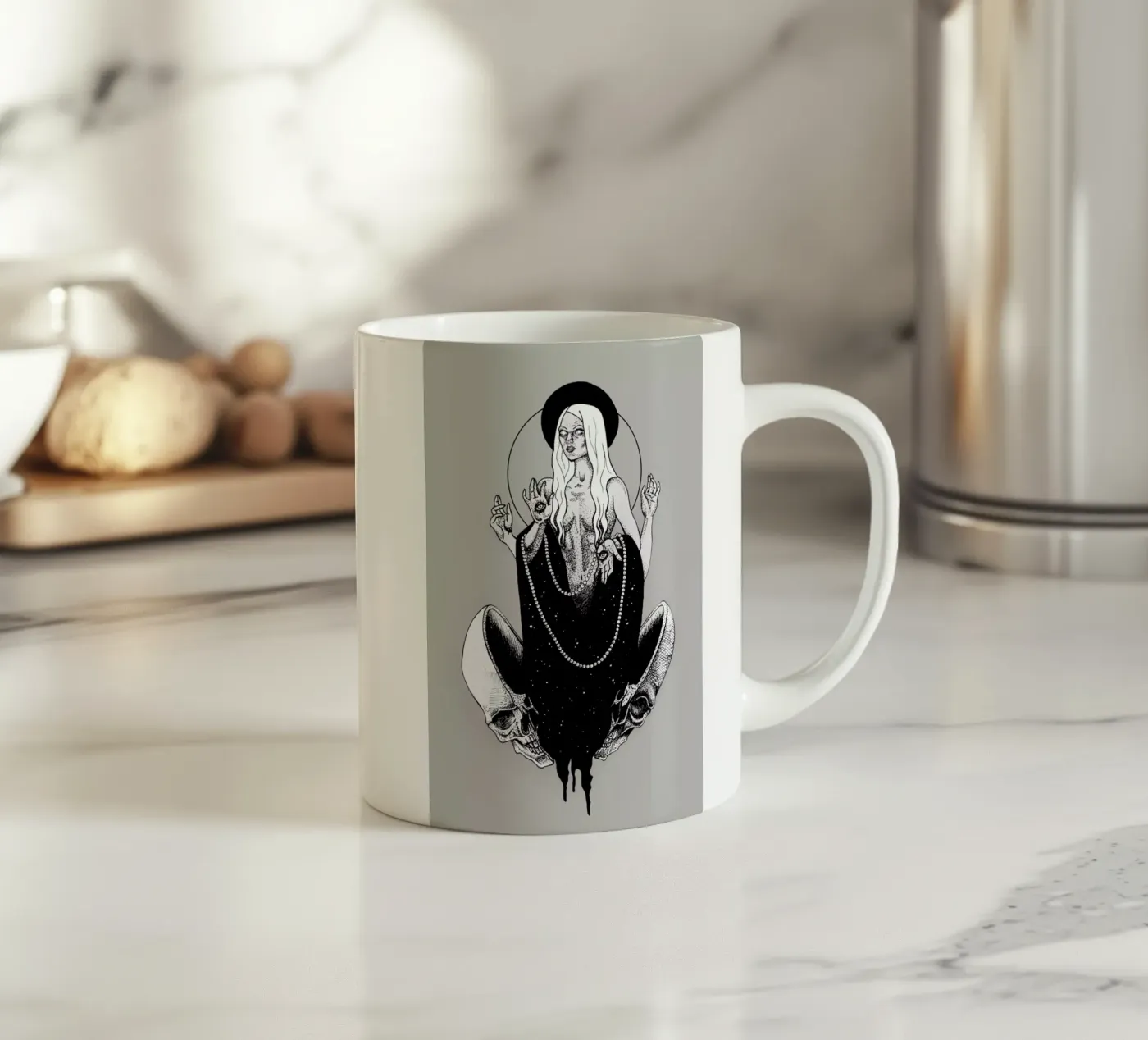 Goddess ceramic mug by Alejandra Sáenz