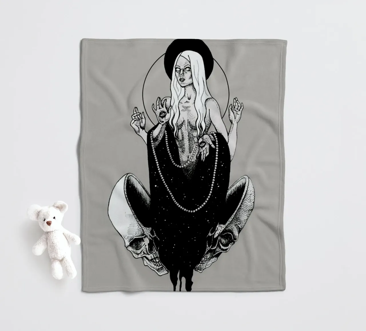 Goddess Fleecedecke von Alejandra Sáenz