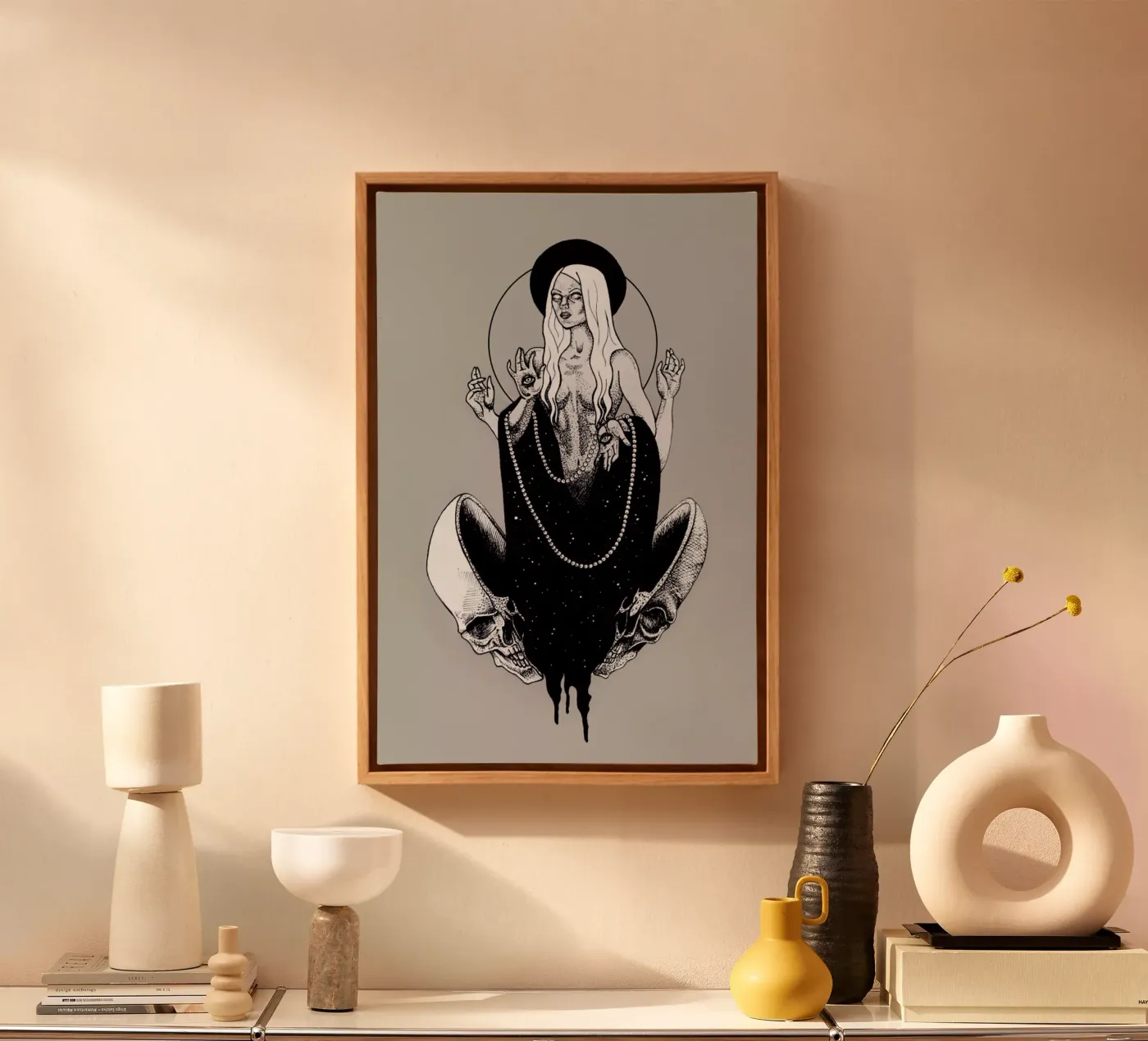 Goddess canvas van Alejandra Sáenz