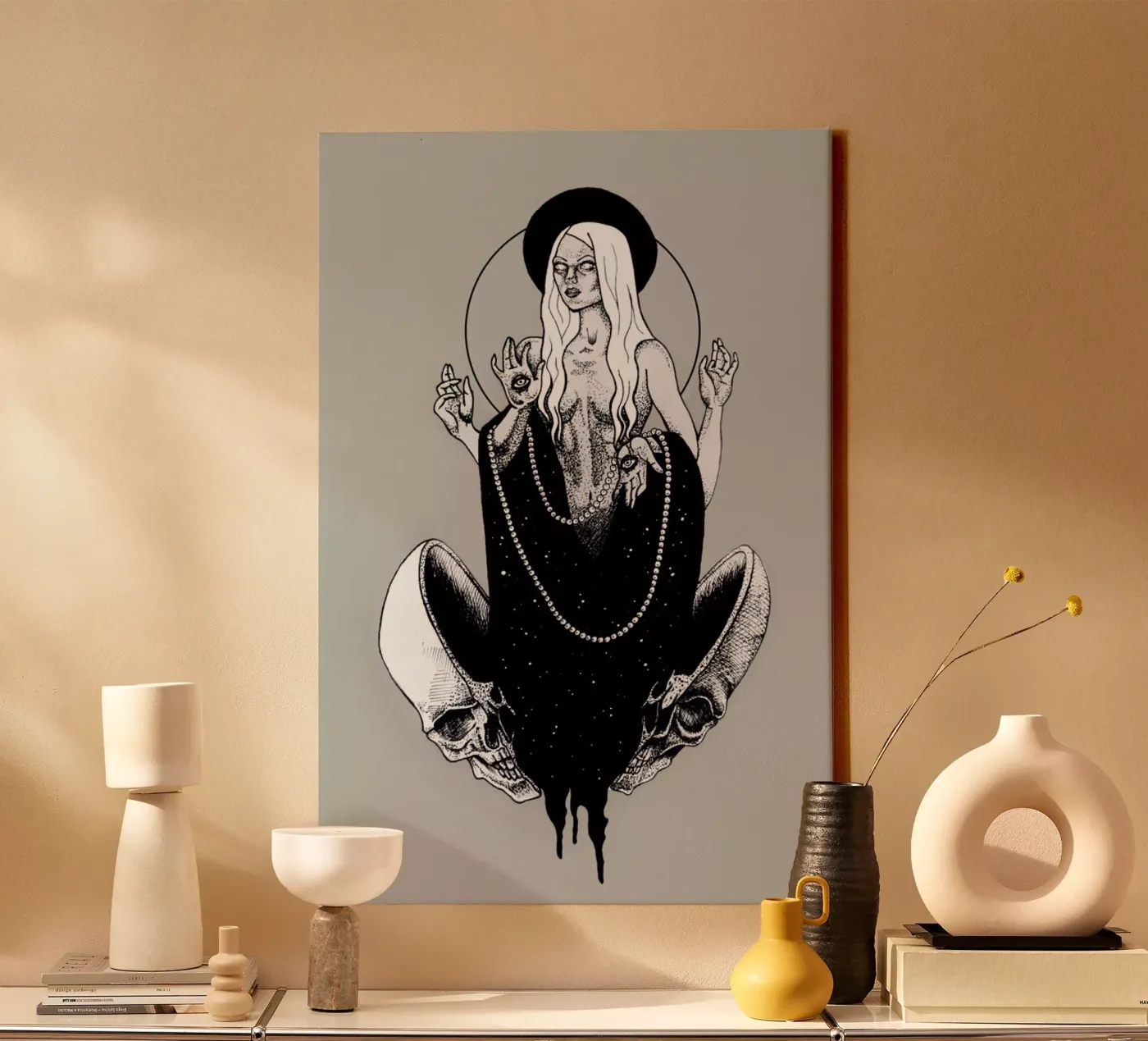 Goddess canvas van Alejandra Sáenz