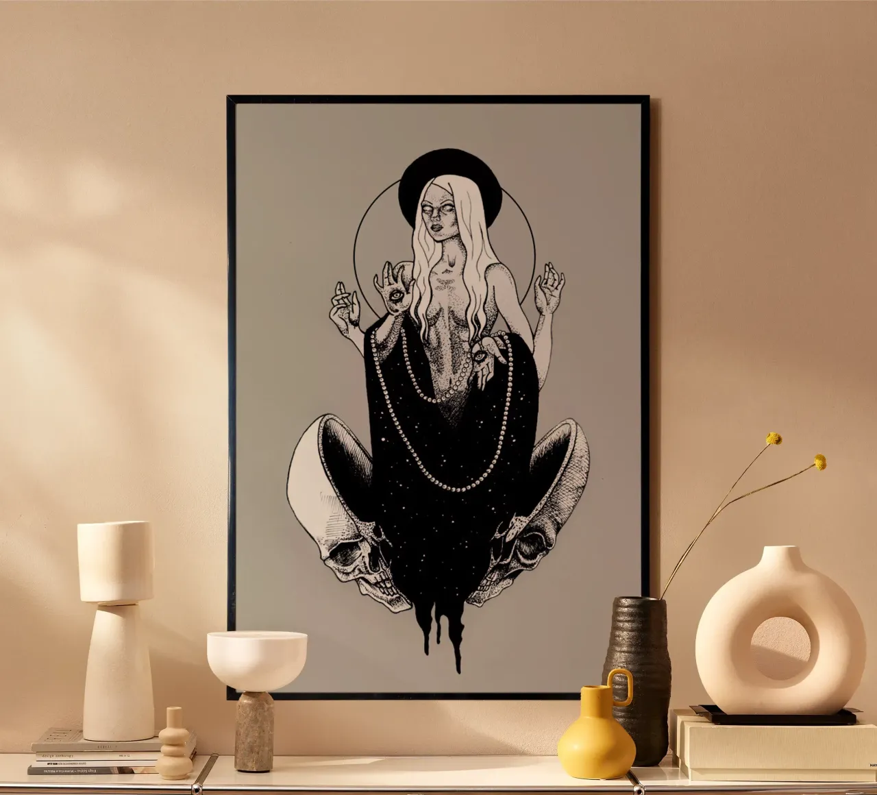 Goddess poster con telaio in plastica da Alejandra Sáenz