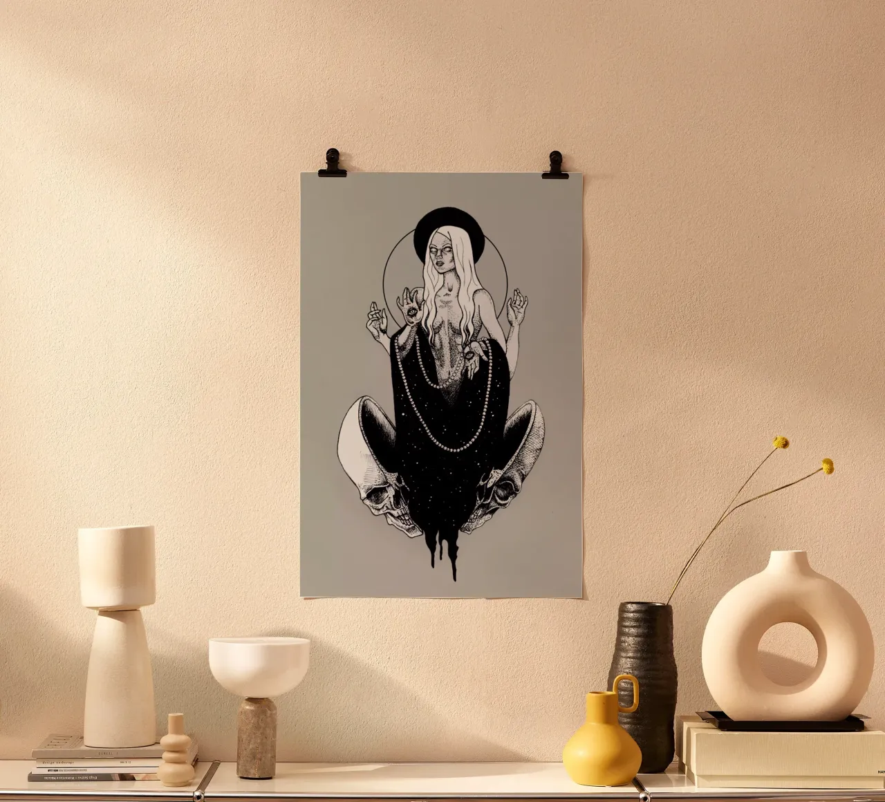 Goddess poster con telaio in plastica da Alejandra Sáenz