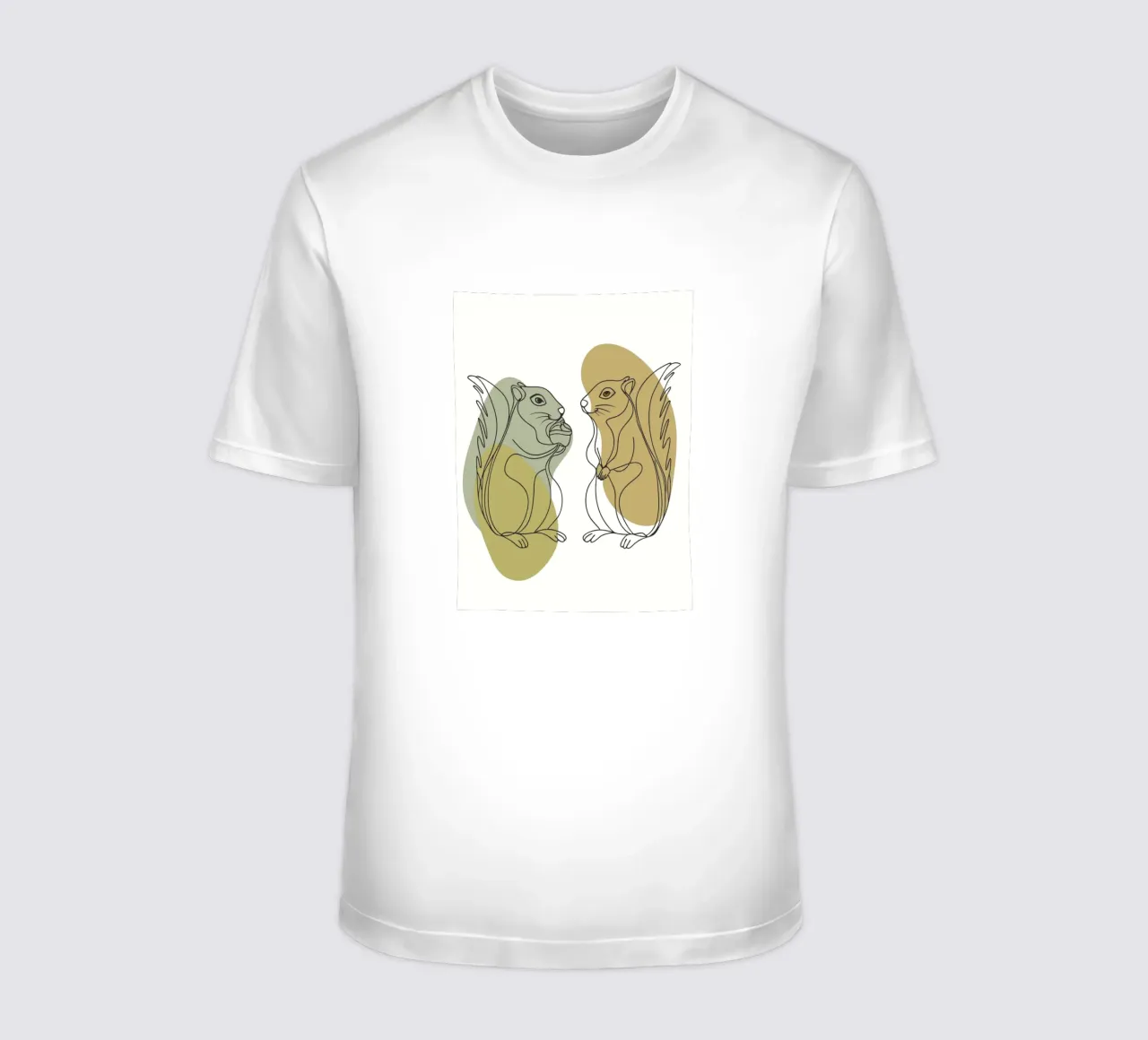 Two Squirrels t-shirt by RELAXING TOUCH