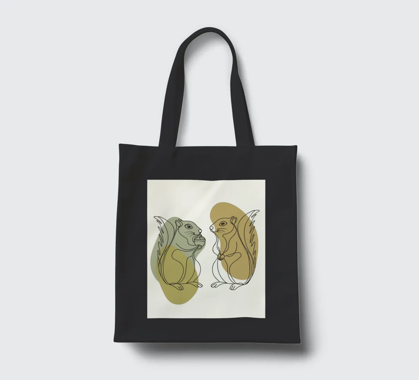 Two Squirrels tote bag by RELAXING TOUCH