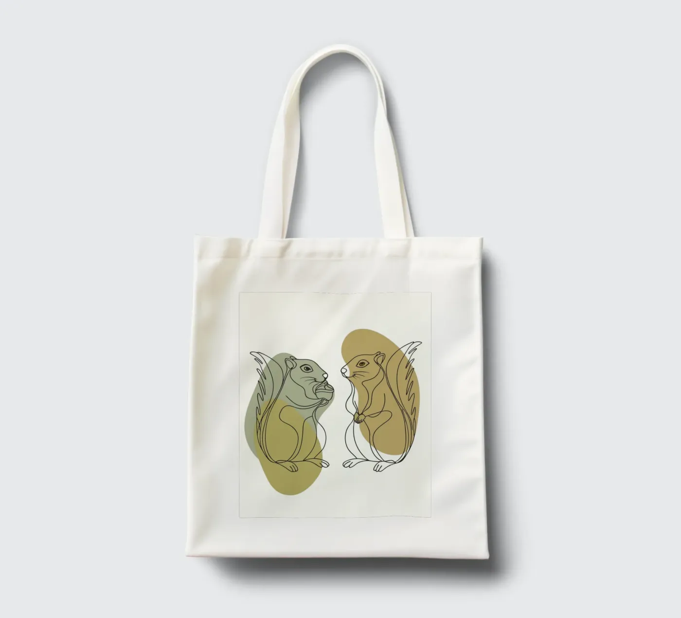 Two Squirrels tote bag by RELAXING TOUCH