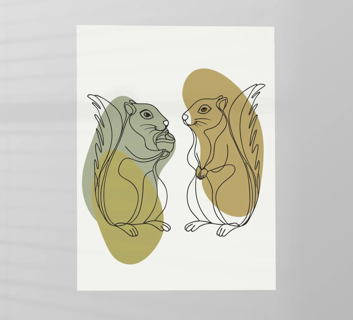 Two Squirrels backlit folie van RELAXING TOUCH