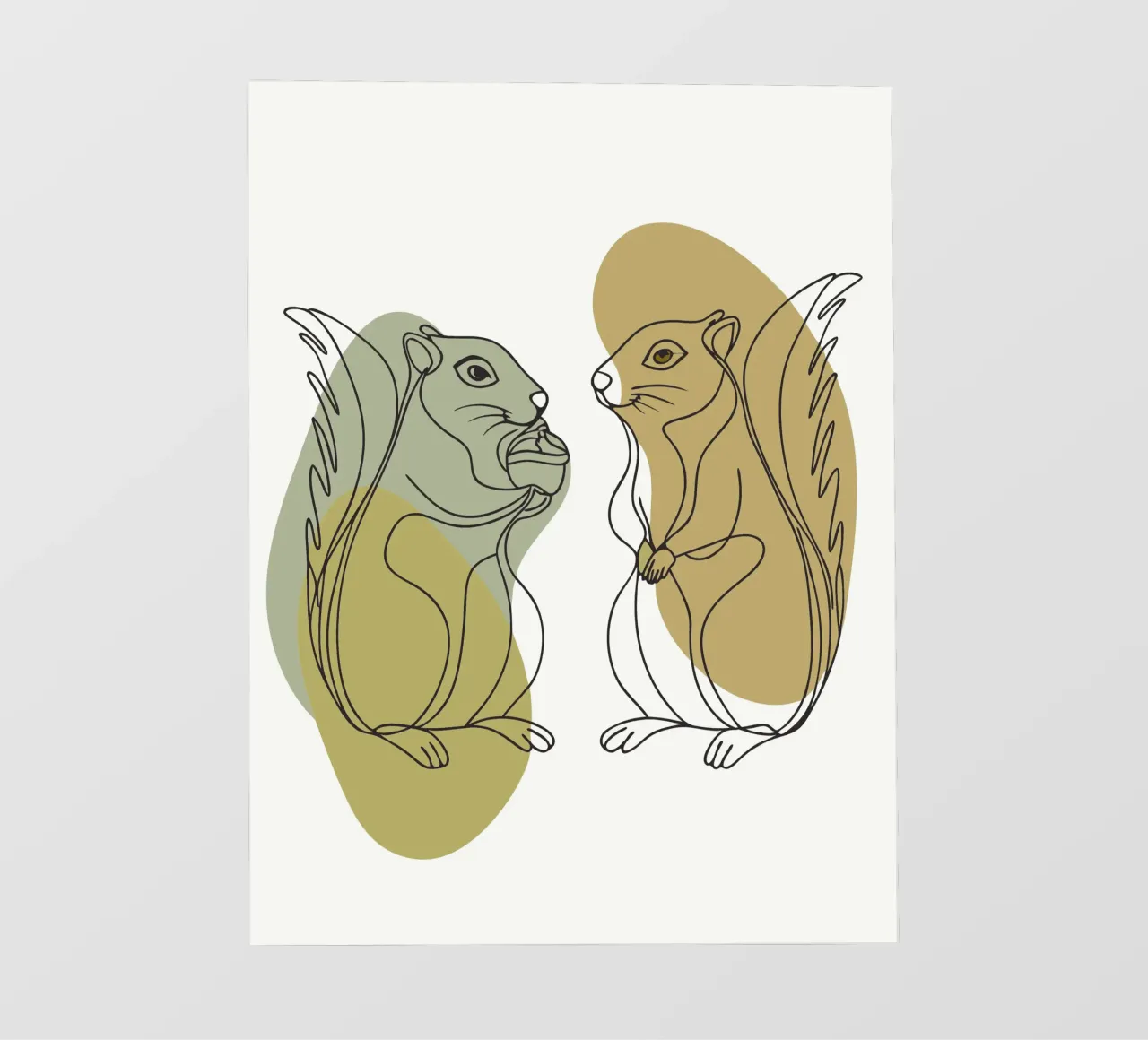 Due scoiattoli pellicola backlit da RELAXING TOUCH