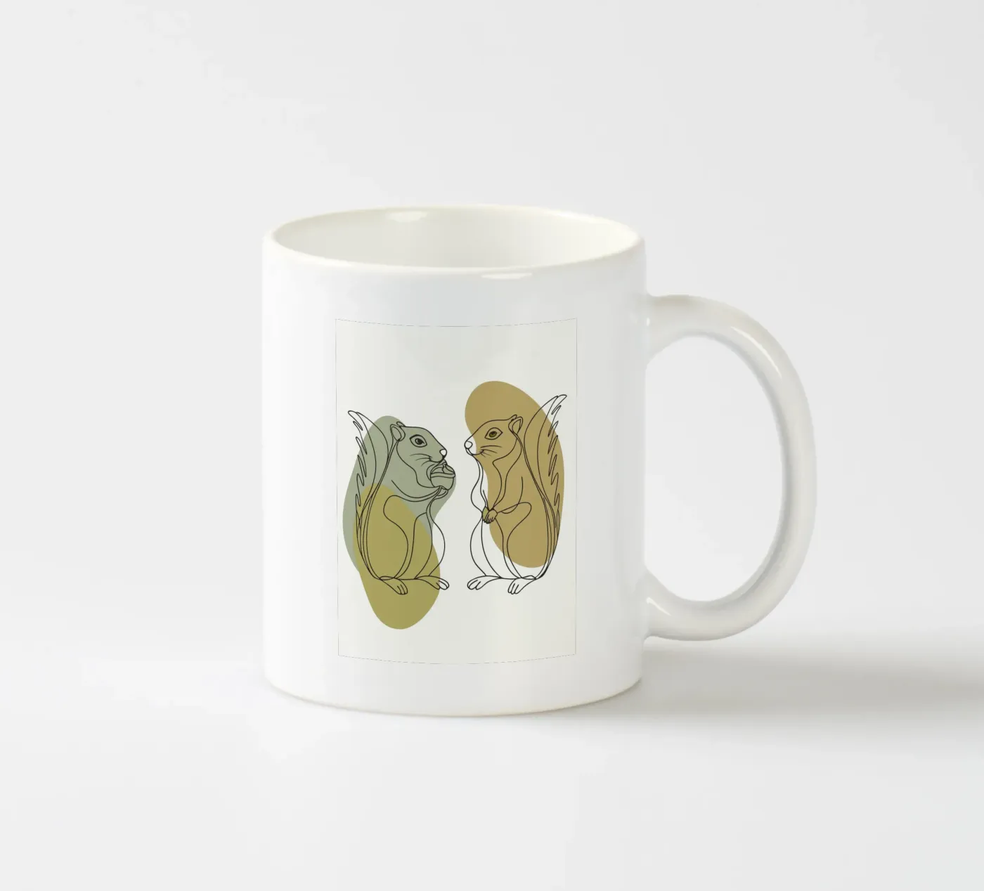 Two Squirrels ceramic mug by RELAXING TOUCH