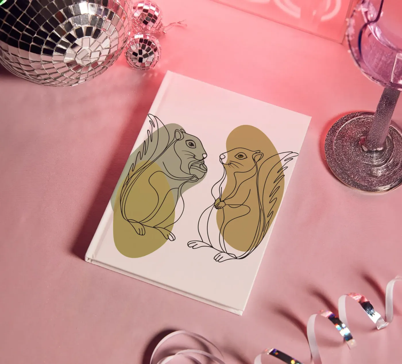 Two Squirrels notebook by RELAXING TOUCH