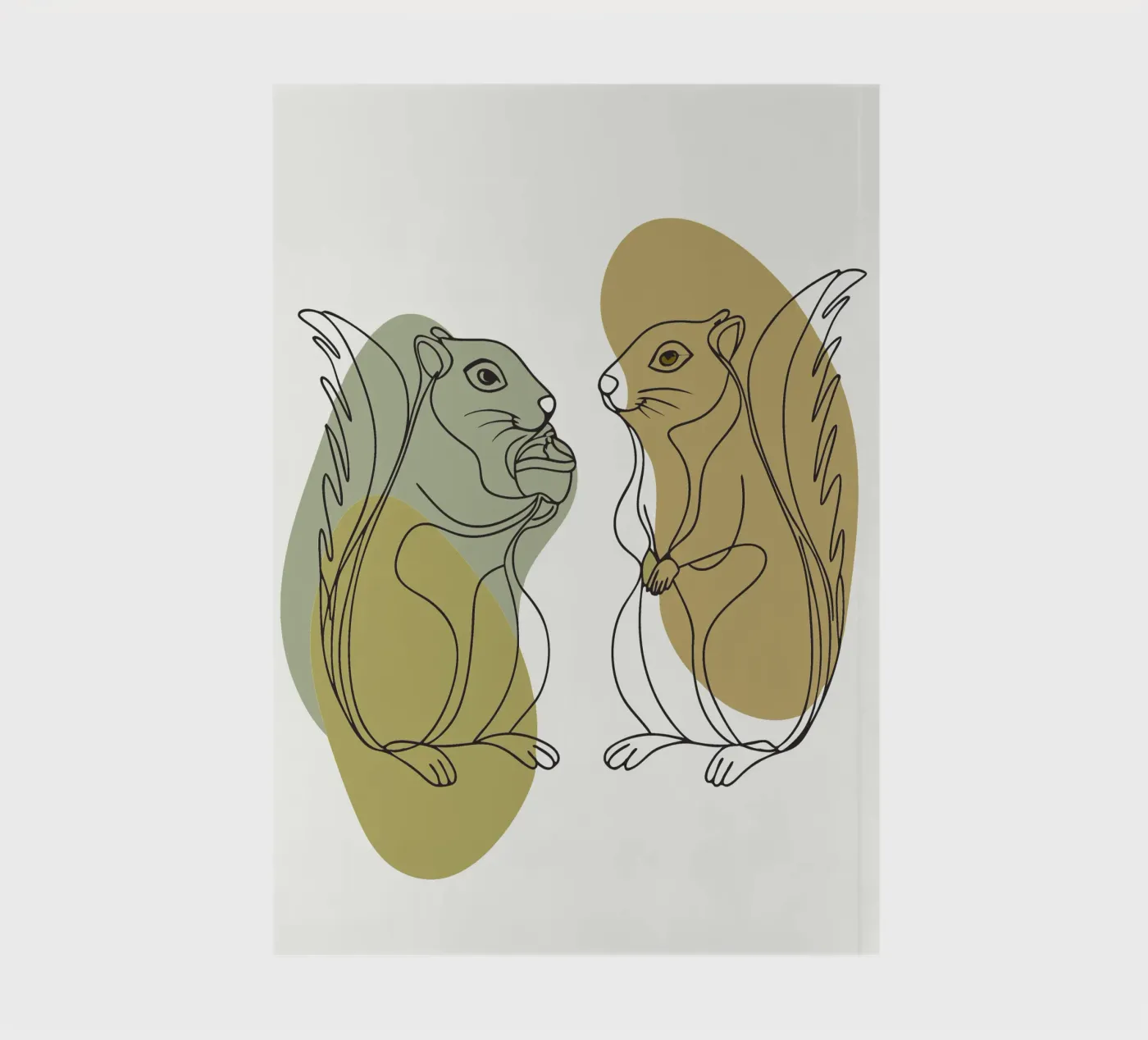 Two Squirrels notebook by RELAXING TOUCH
