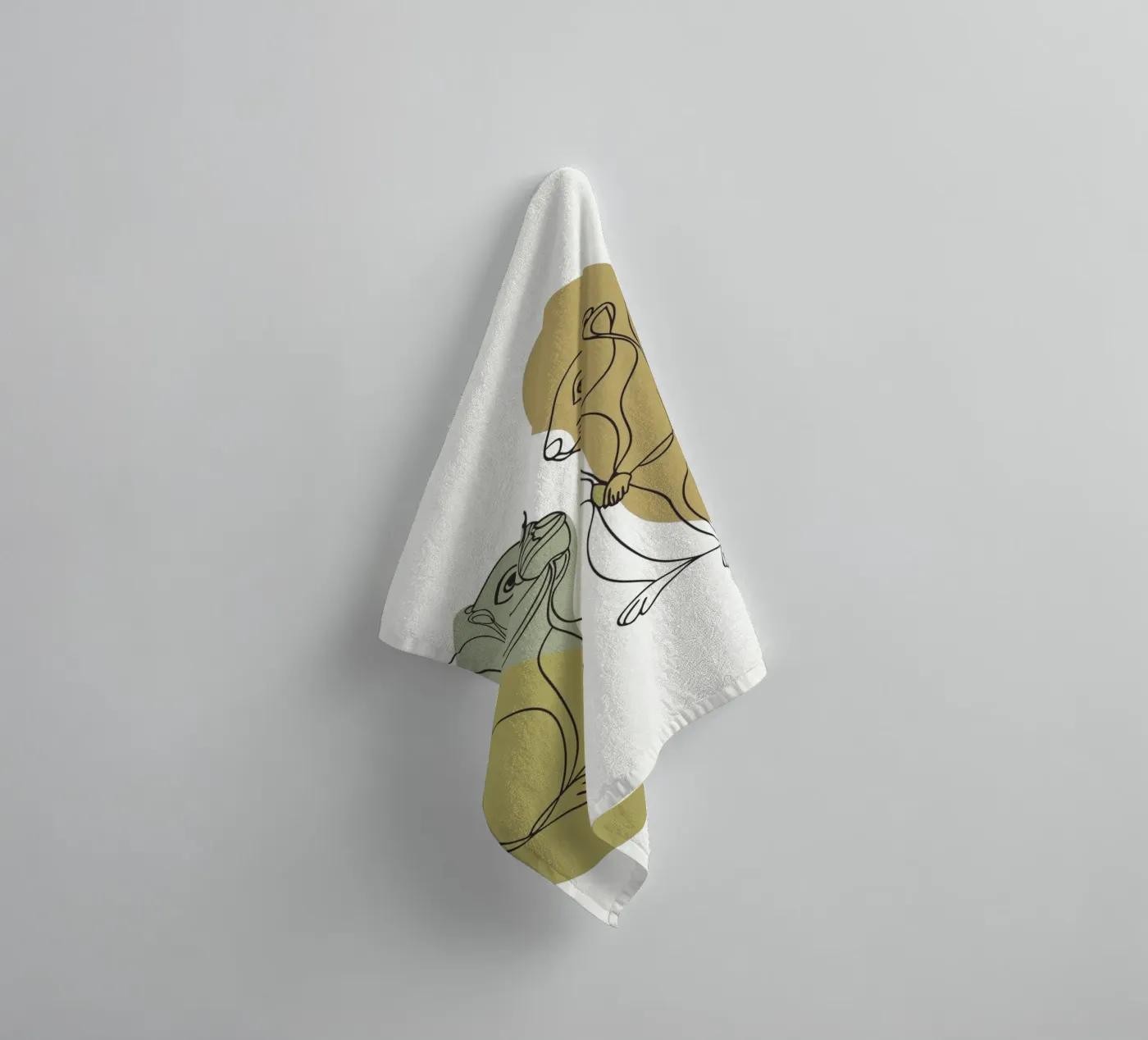 Two Squirrels towel by RELAXING TOUCH